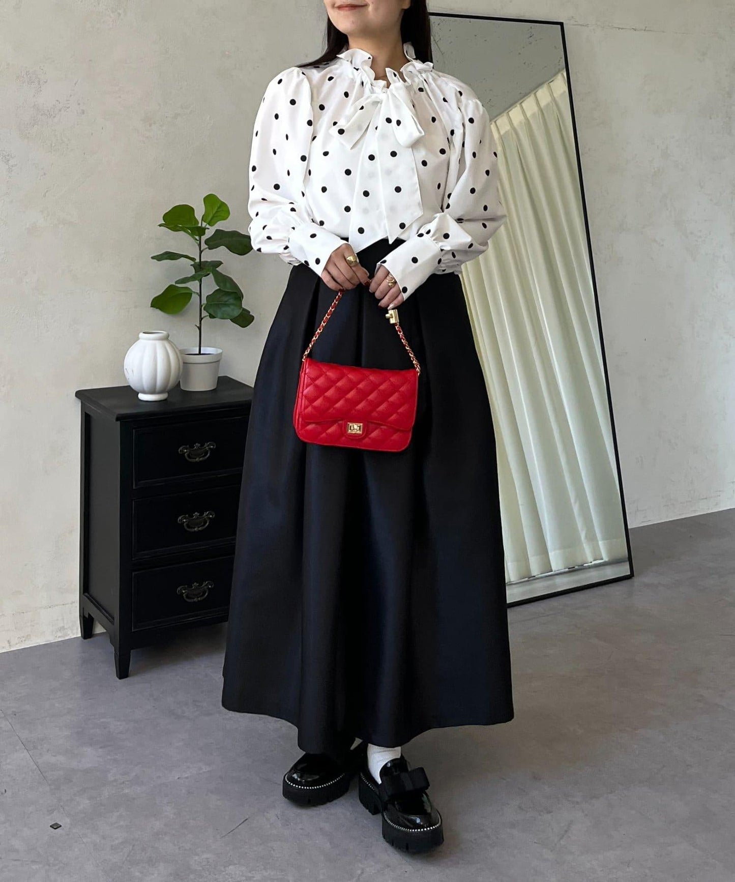 蓬袖 蝴蝶結領 女襯衫