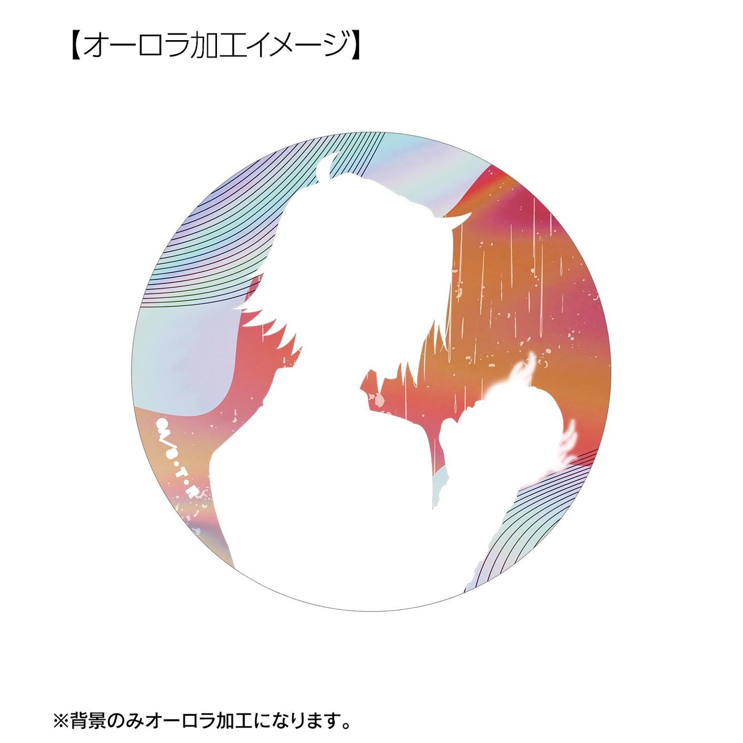 家庭教師HITMAN REBORN!(家庭教師HITMAN REBORN!) 新繪 獄寺隼人 75mm炫彩徽章 戰鬥背影×雨ver.