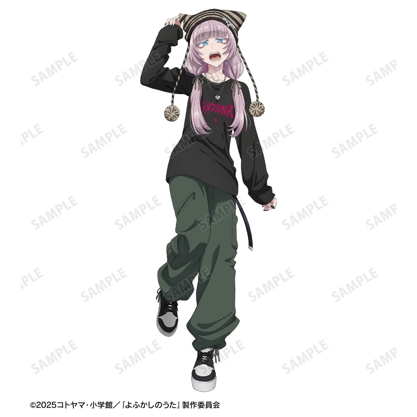 《徹夜之歌》 七草ナズナ BIG廓形長袖T恤 男女同款 新繪製 街頭時尚ver. XL款