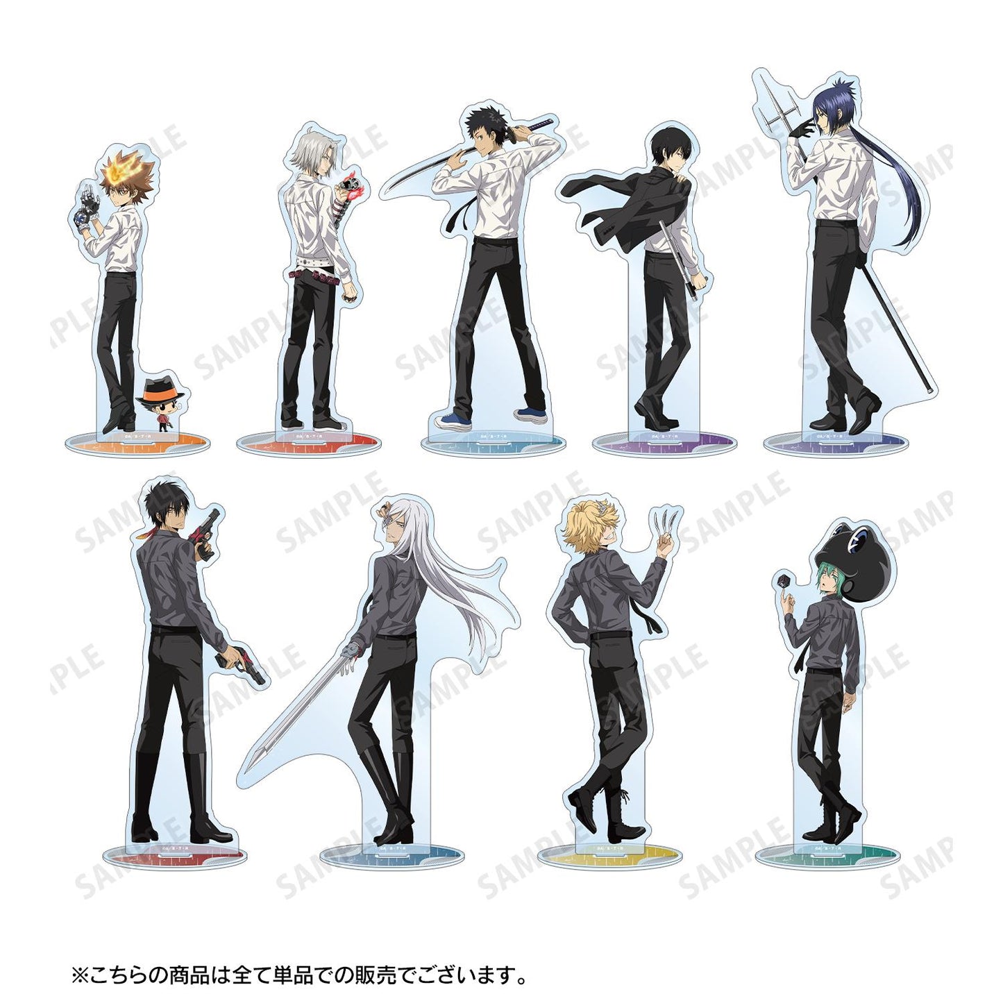 家庭教師HITMAN REBORN! 新繪系列 XANXUS(10年後) 大號亞克力立牌 戰鬥背影×雨ver.