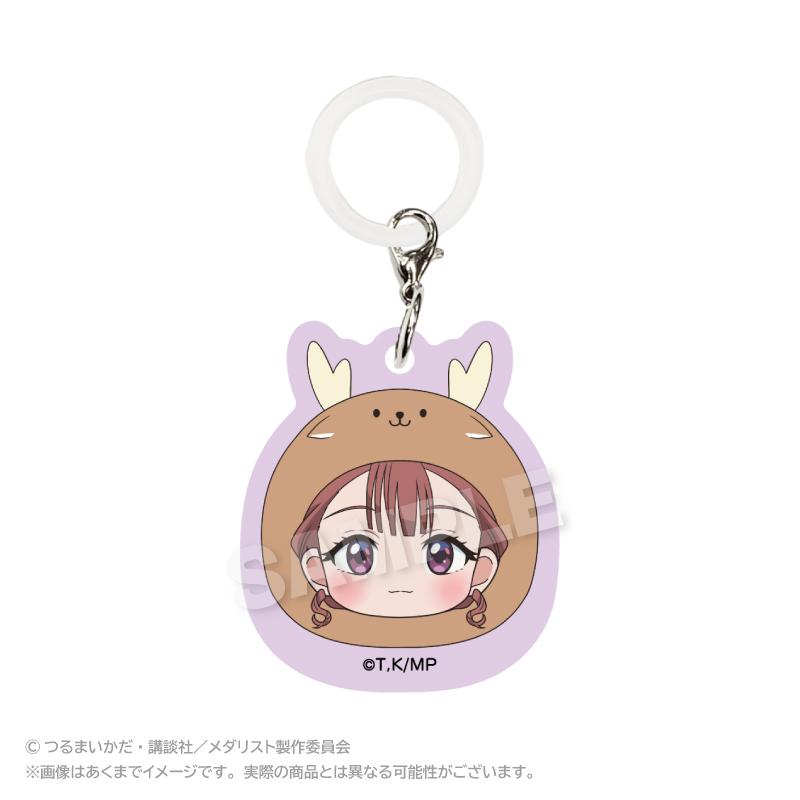 メダリスト → 作品名(日文保留 まるめいつ → 系列名(需中文表達) 鹿本すず → 角色名(日文保留) チャーム → 掛件 中文系列名需為中文、不保留日文、不直譯,並可在中文市場正常使用。 在無官方固定譯名的情況下,需生成自然、可商品化的中文系列名。 最終商品名如下: メダリスト(メダリスト) 丸萌逸系列 鹿本すず 掛件