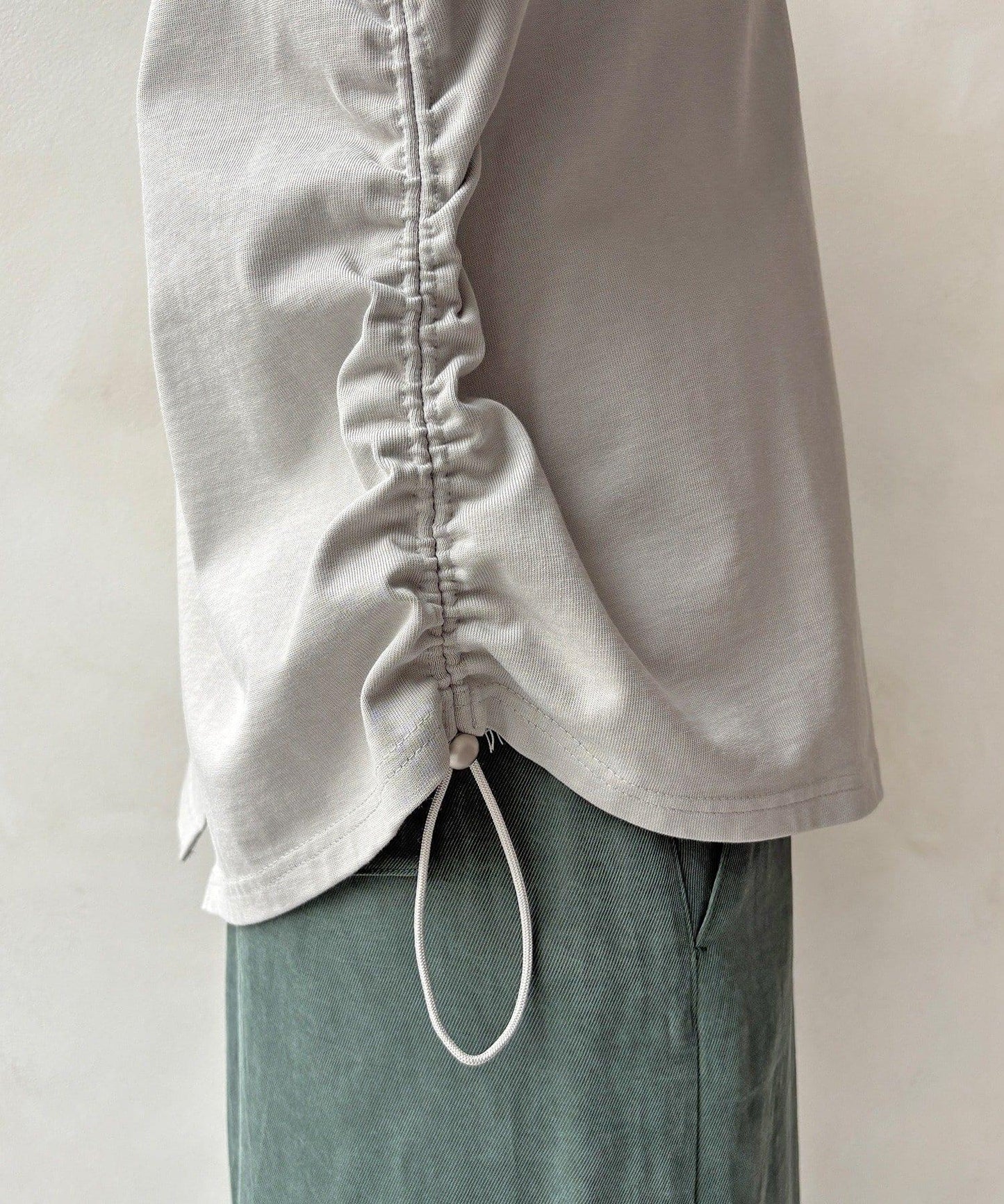 側抽繩 半拉鍊 套頭上衣(網絡)