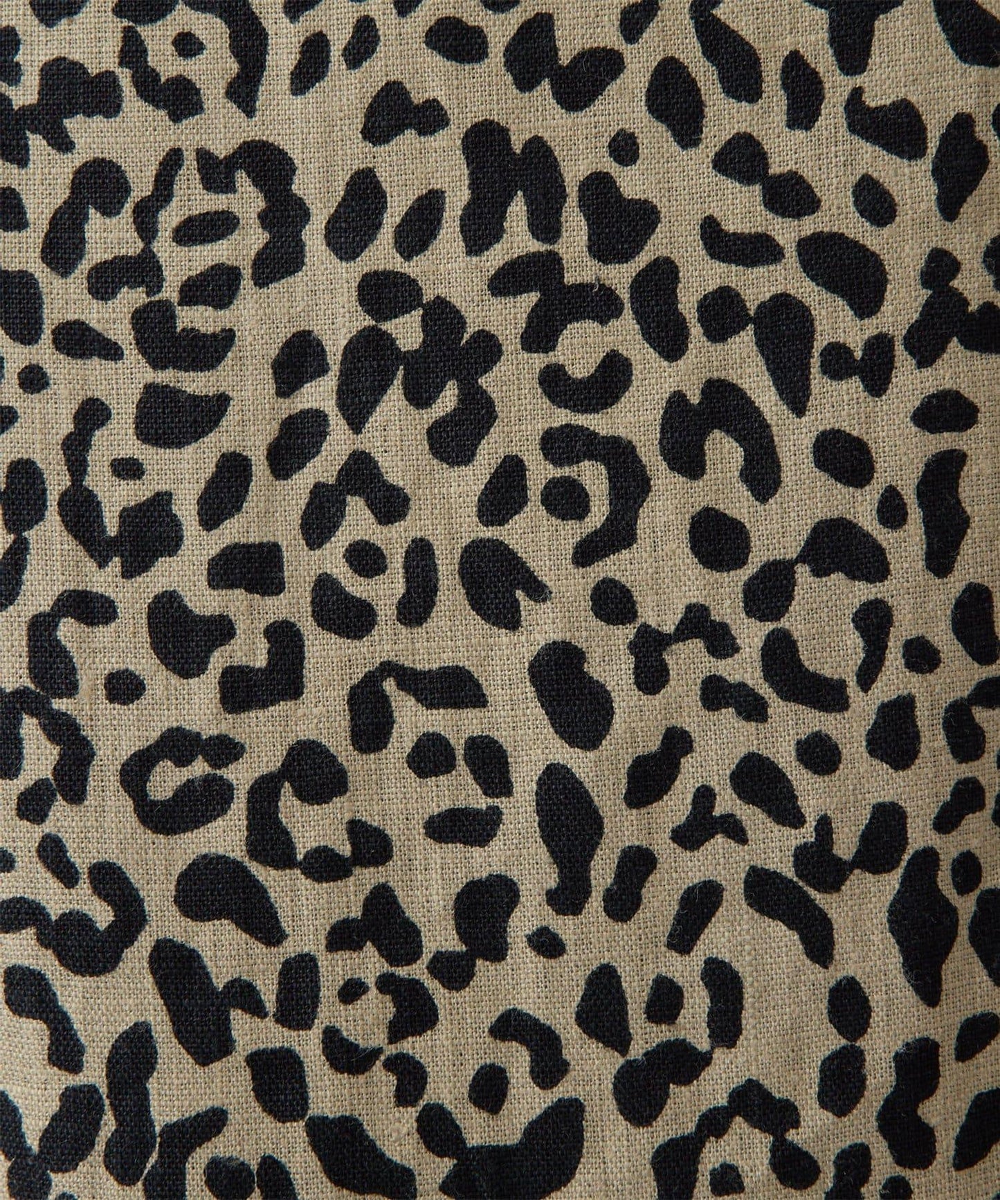 豹紋亞麻半身裙