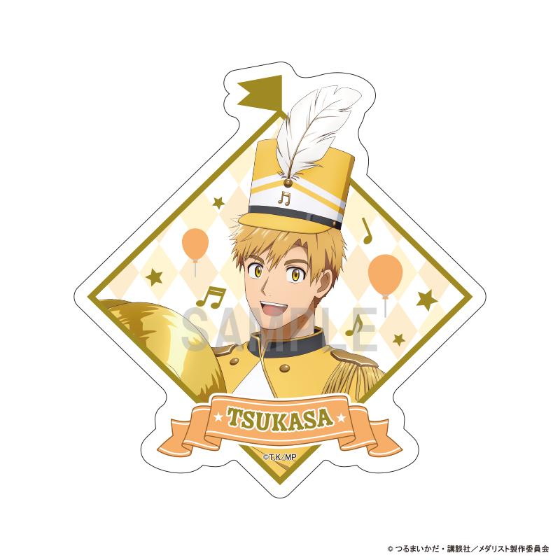 メダリスト 的中文通用作品名為 **金牌選手**。 最終商品名如下: メダリスト(金牌選手) 系列 明浦路司 立體裁切貼紙 マーチングバンドver