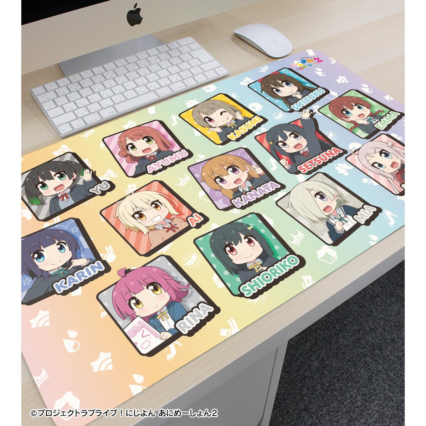 にじよん あにめーしょん2(虹咲四格動畫2) 集合 多功能桌墊