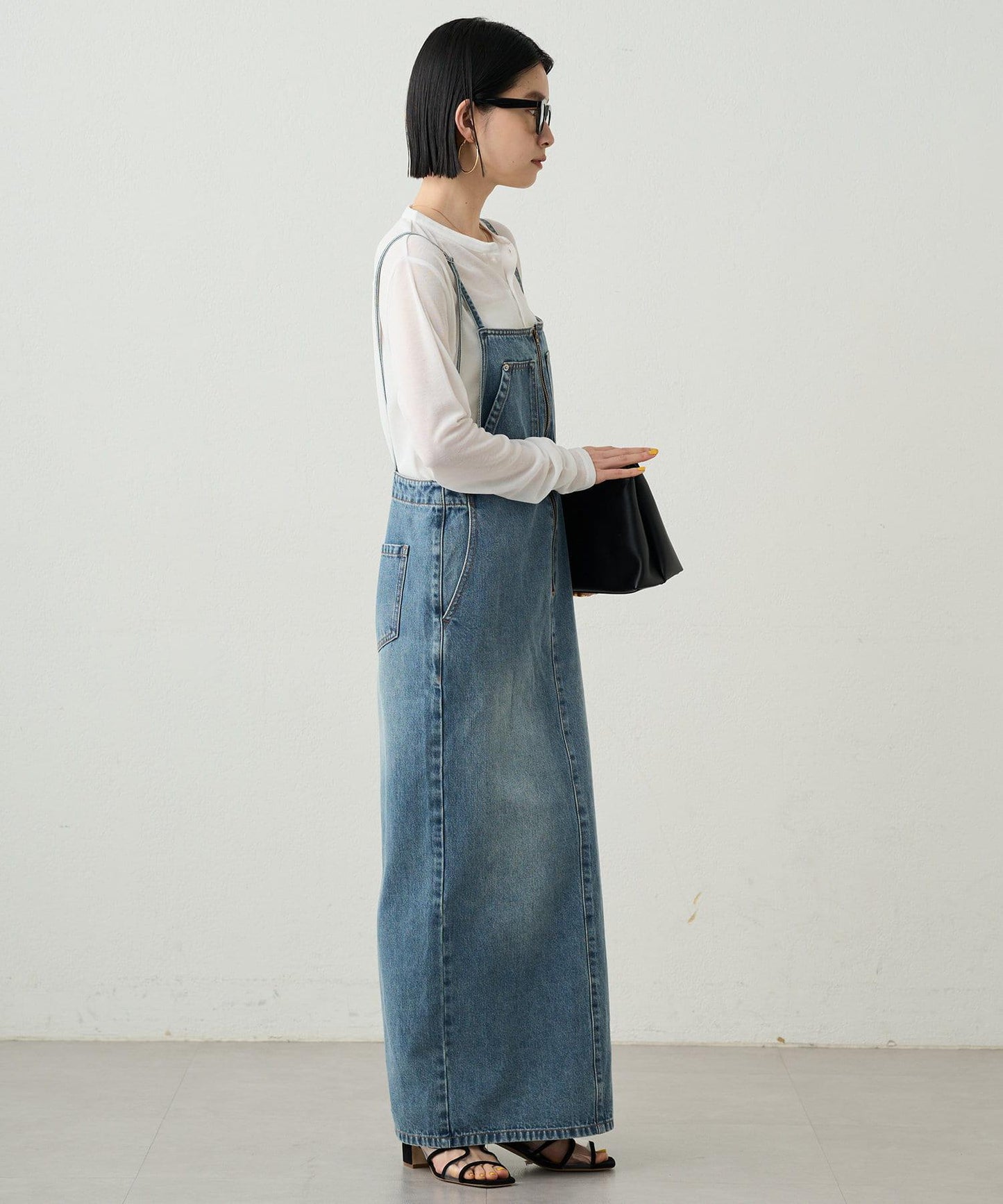 Loungedress 牛仔吊帶連衣裙