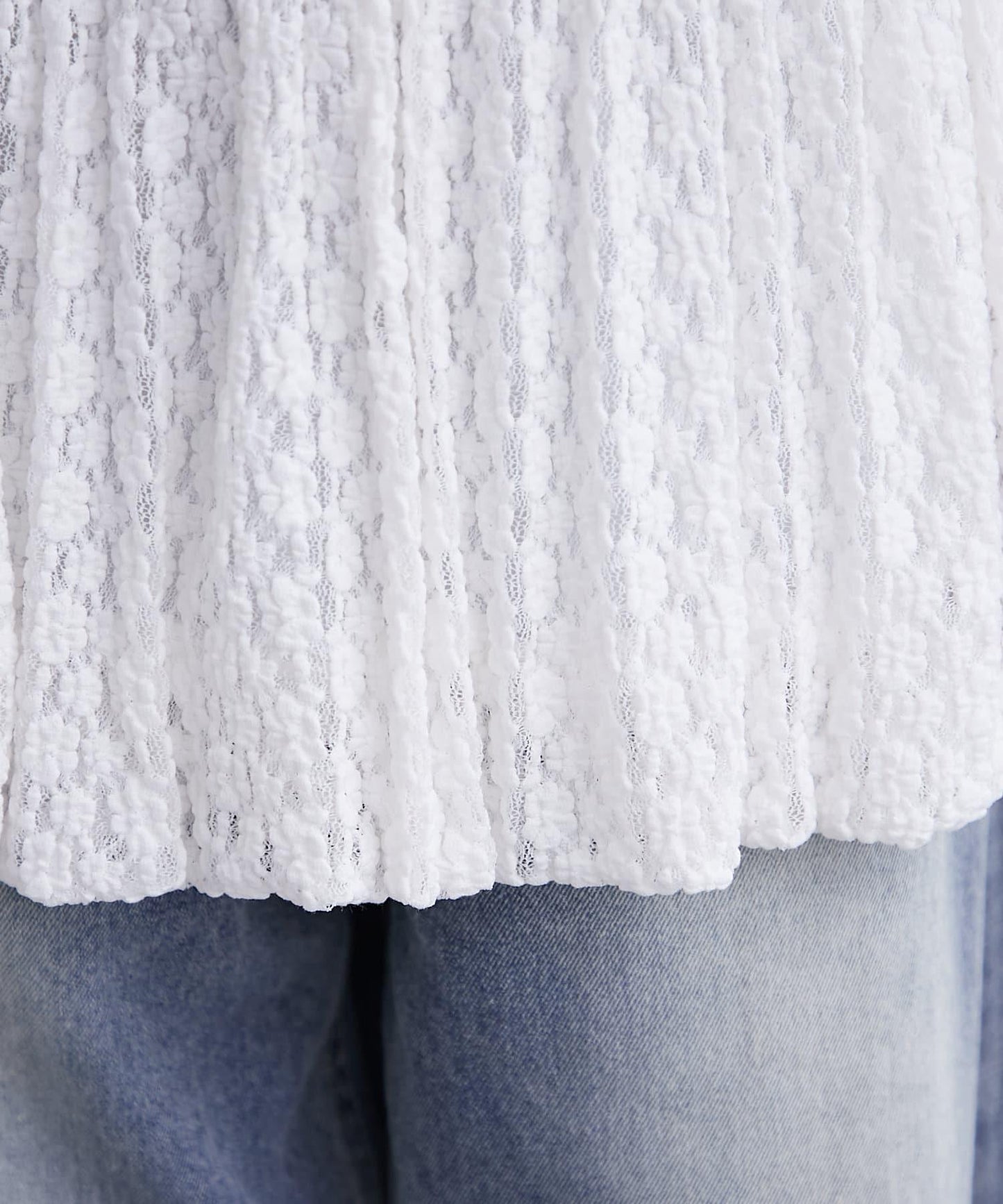 mystic 蕾絲泡泡設計 彈力面料 迷你半身裙