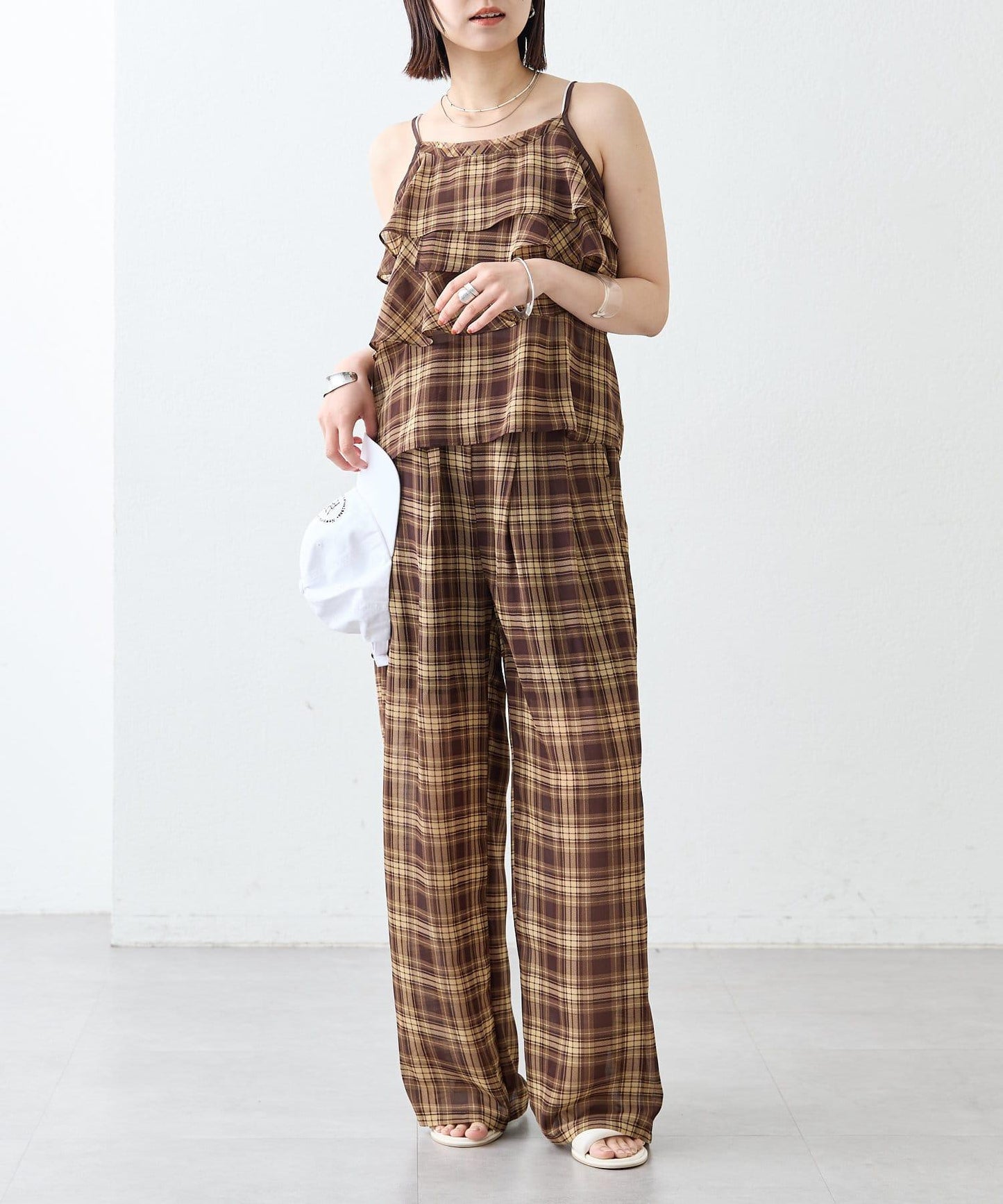 mystic 格紋休閒褲