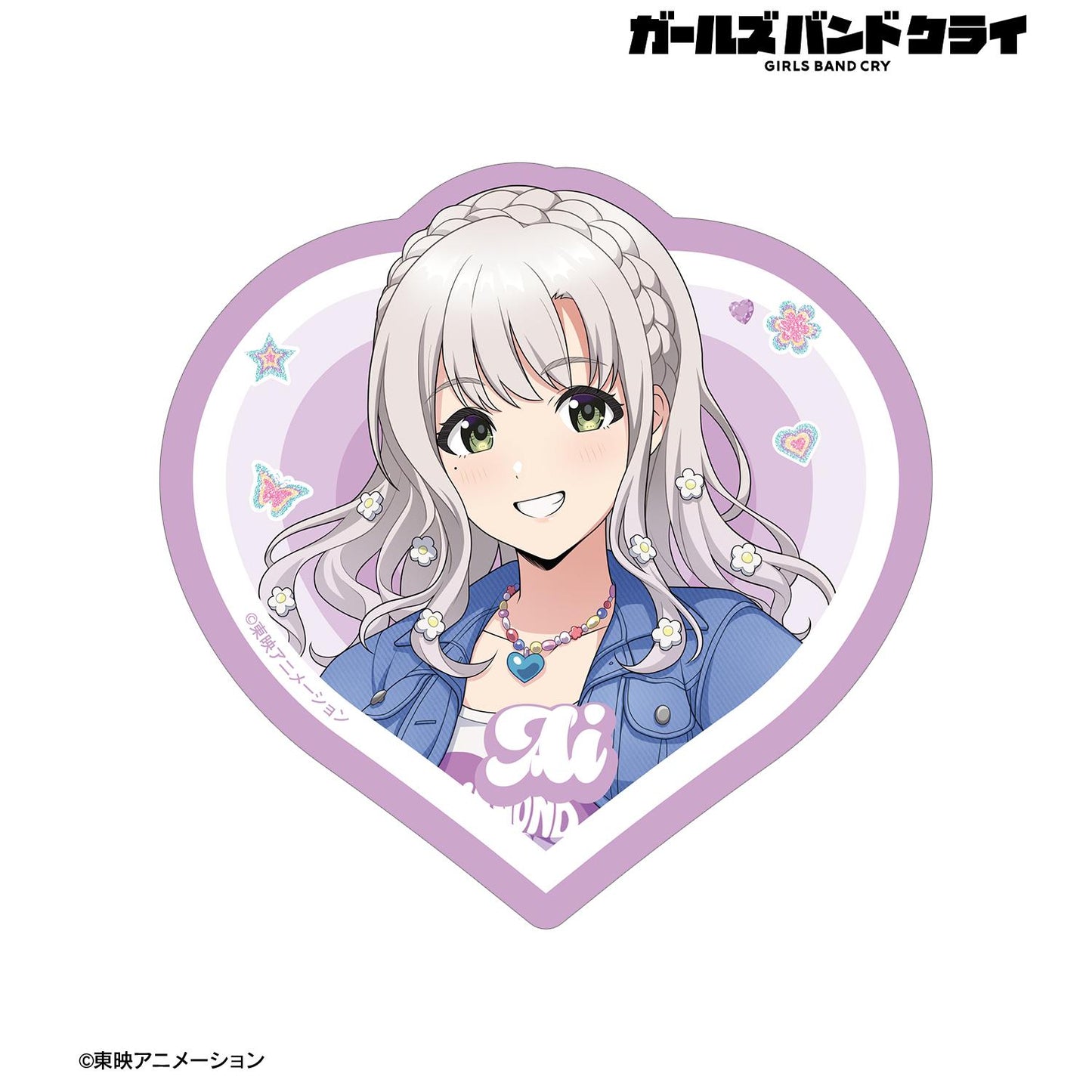 哭泣少女樂隊(哭泣少女樂隊) アイ 輪廓貼紙 描き下ろし Y2Kファッションver.