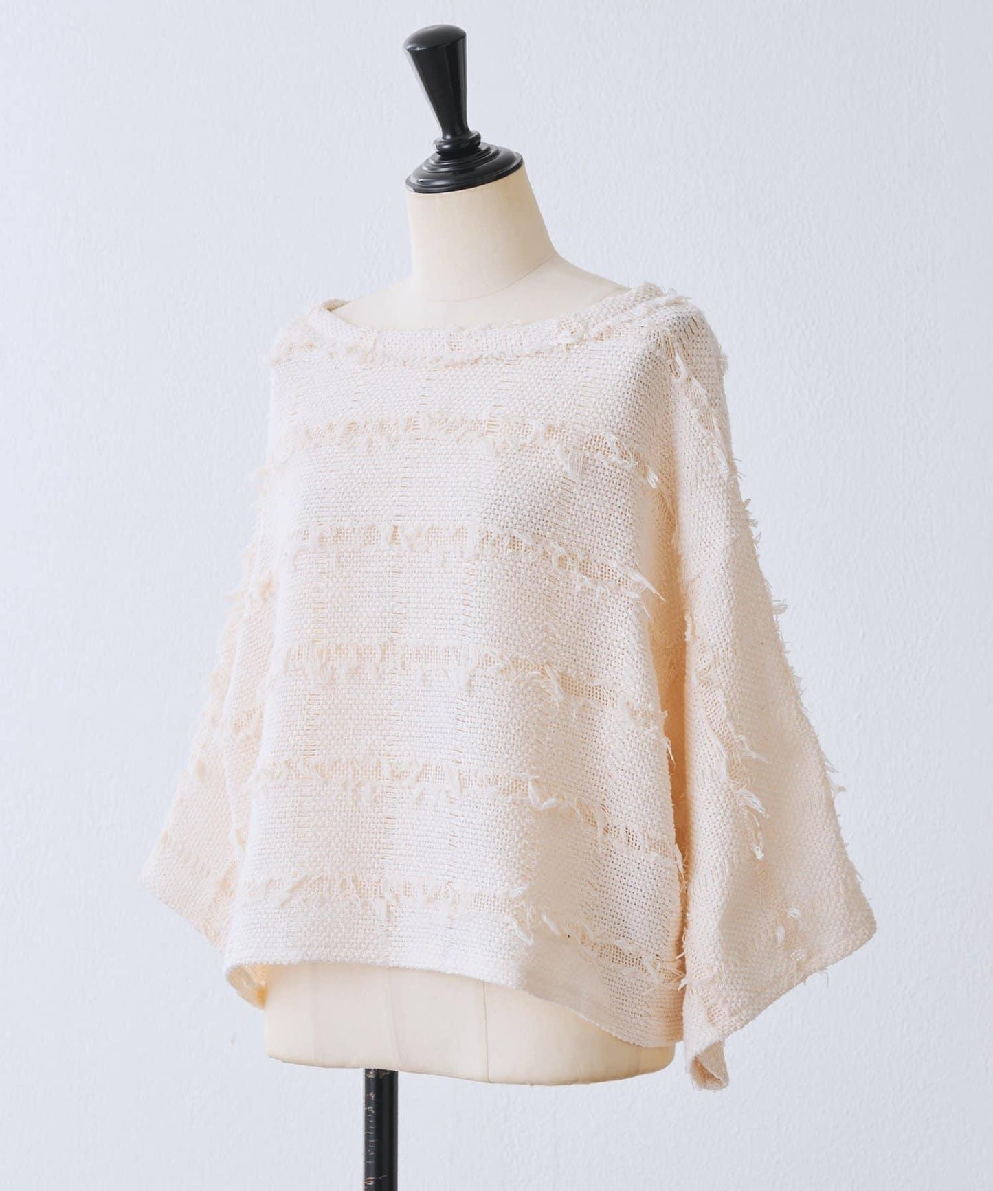 格紋流蘇套頭上衣