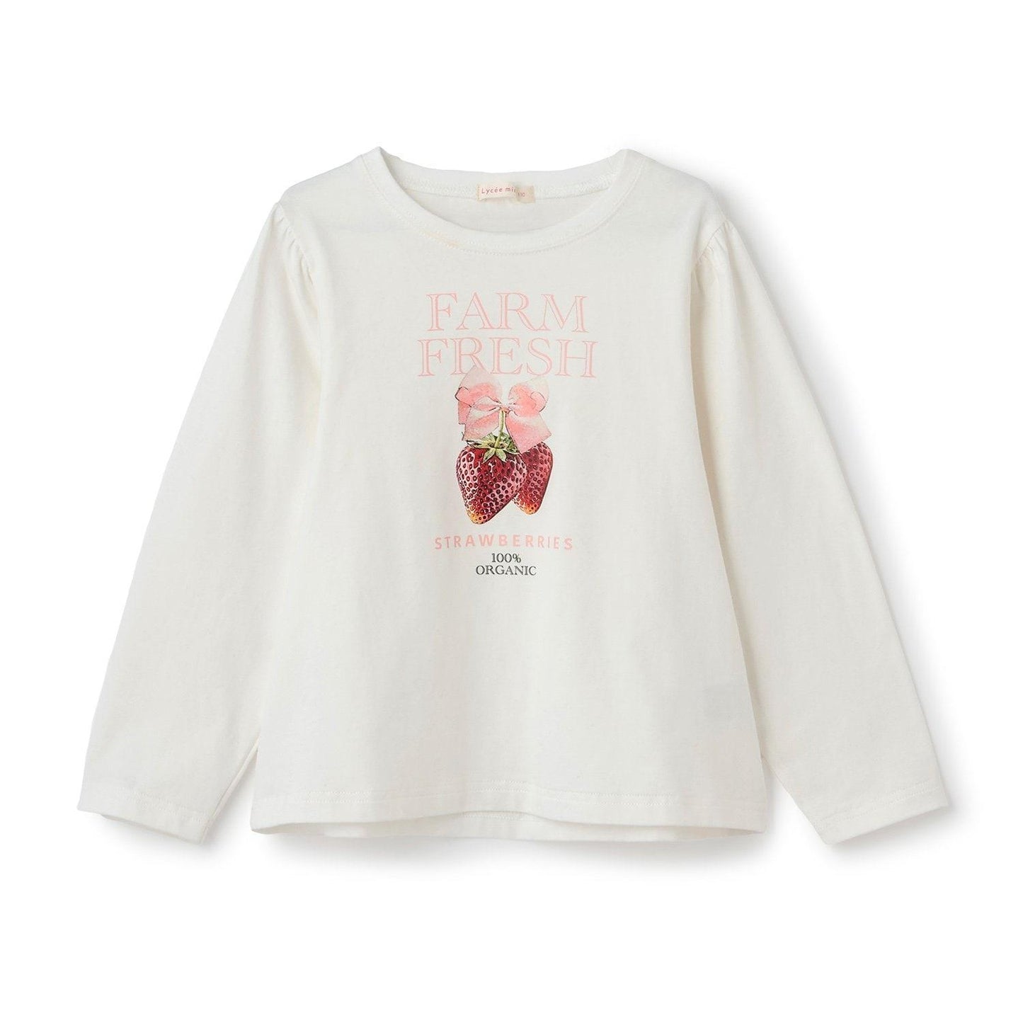 速幹防曬不變形 拼色水果印花 蓬袖A字版型 Lycee mine芭蕾系列 T恤