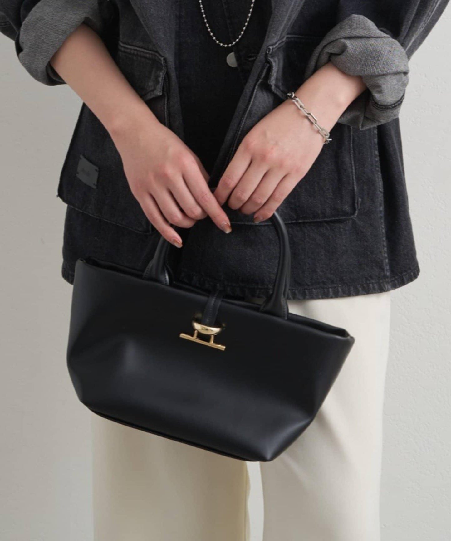 GALENA 金屬扣設計 迷你托特包