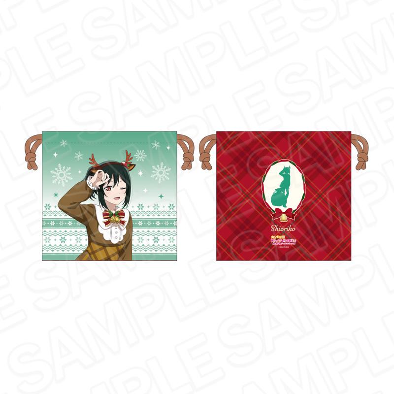 ラブライブ!虹ヶ咲學園スクールアイドル同好會(Love Live! 虹咲學園學園偶像同好會) 三船栞子 緞面束口袋 馴鹿風服裝 ver.