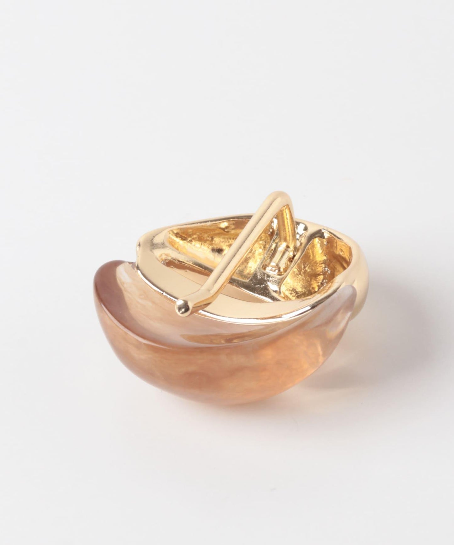 金屬弧形兩件套發扣