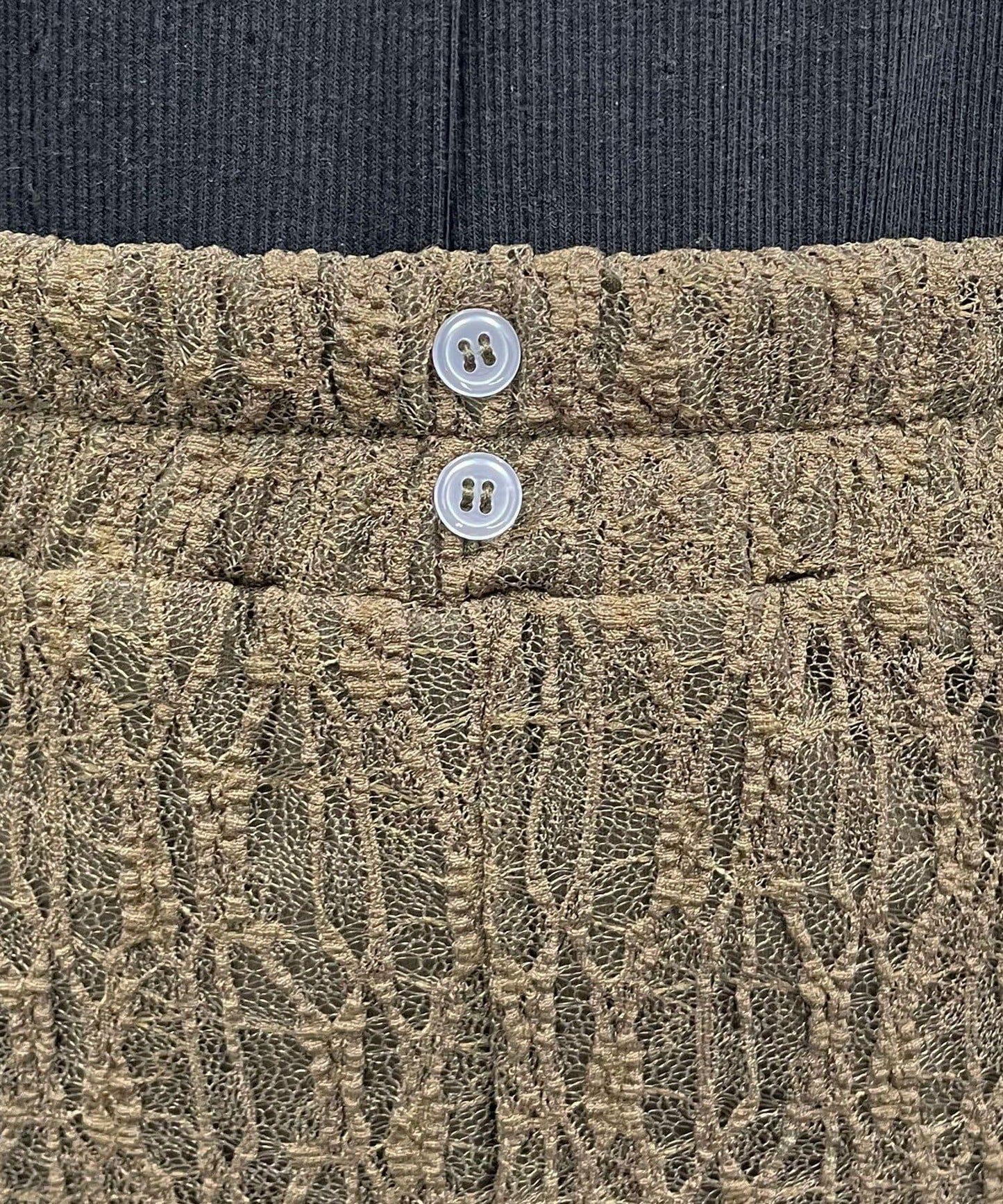 下襬荷葉邊蕾絲 騎行短褲