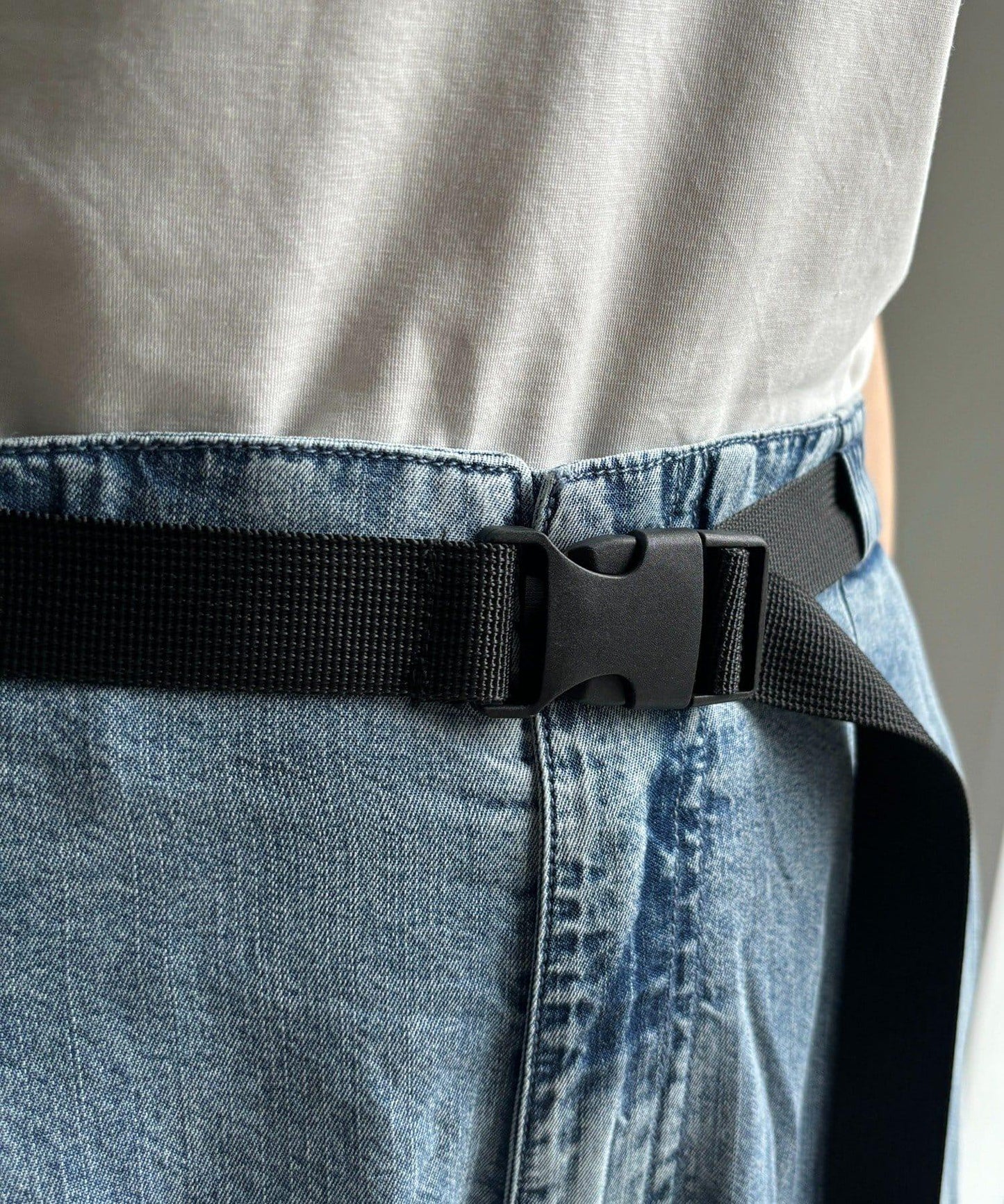 帶腰帶 天絲牛仔 褲子