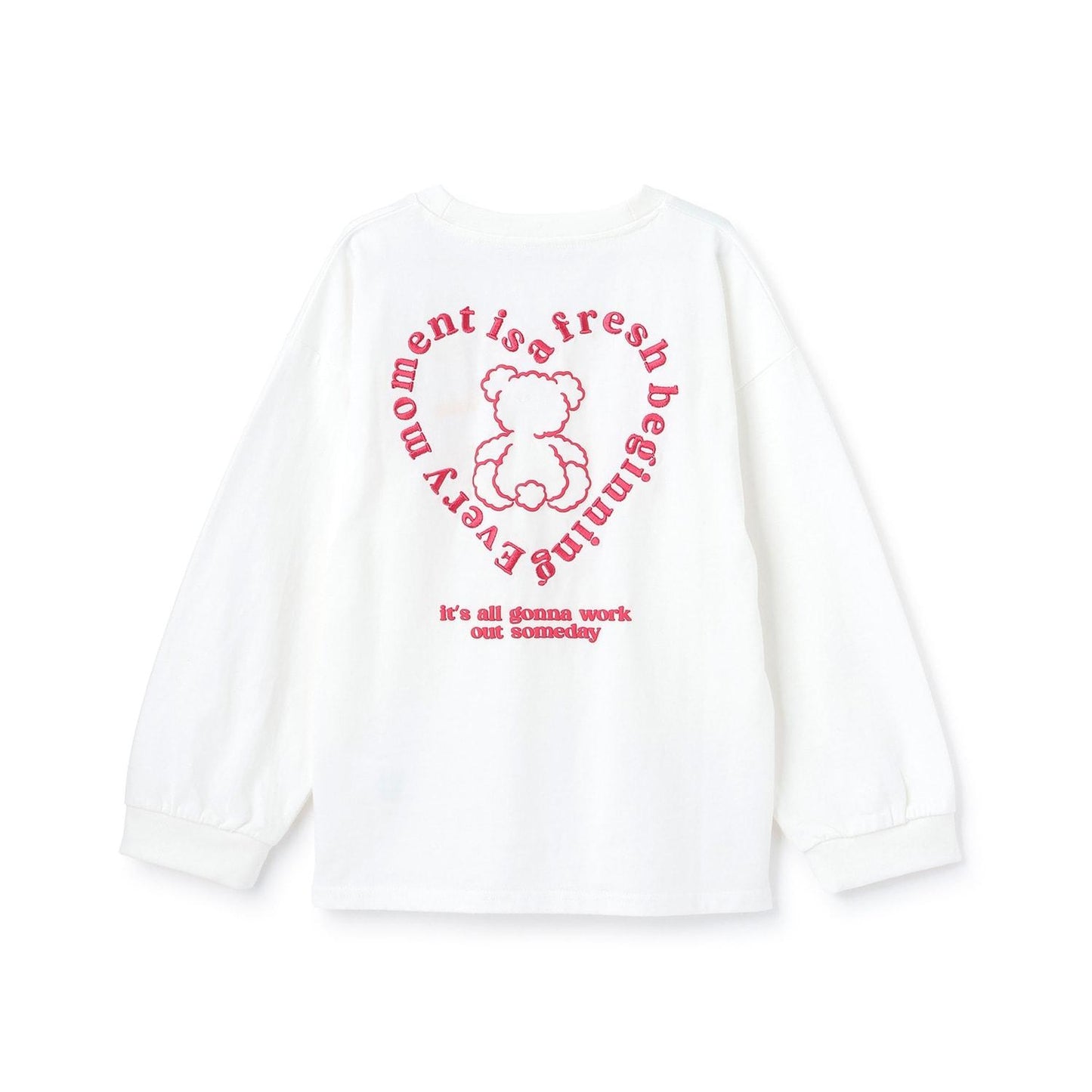 長袖 背部插畫印花 T恤