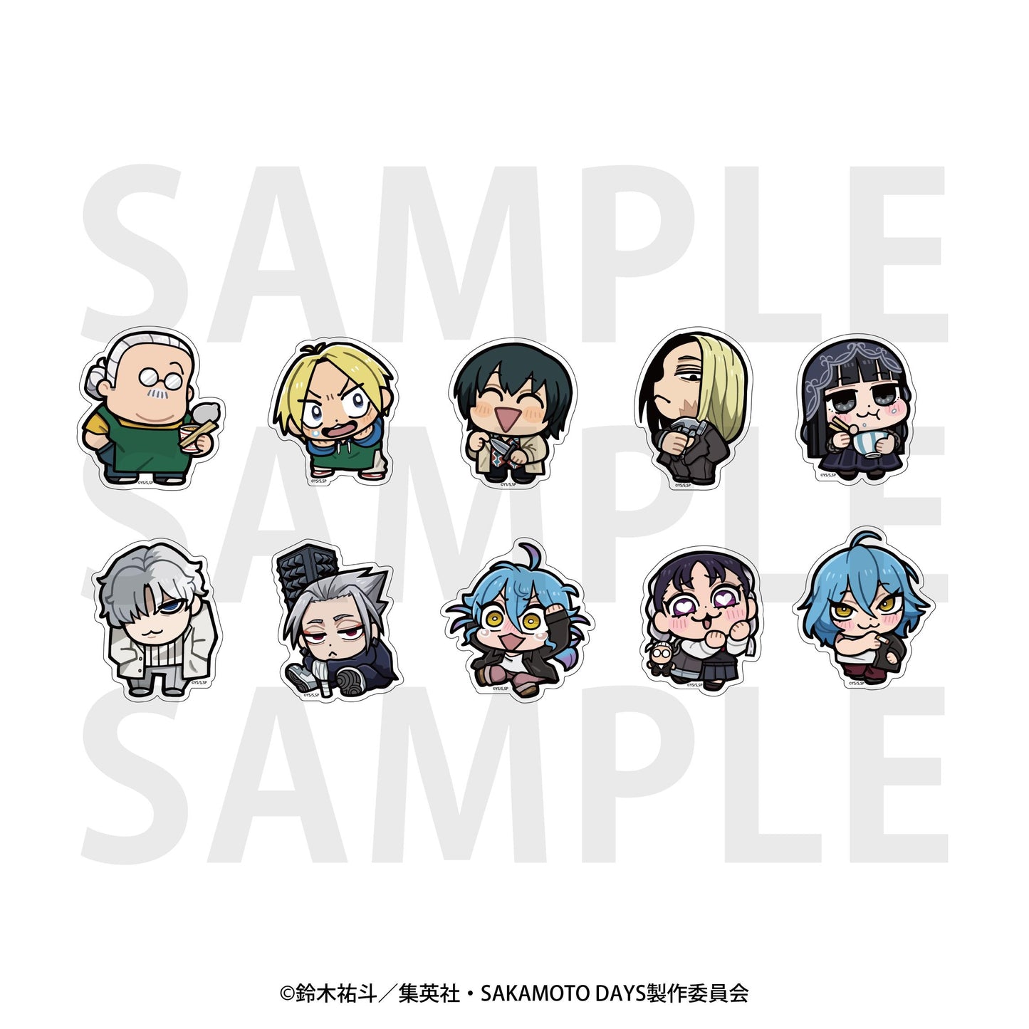 SAKAMOTO DAYS(坂本日常) × 大川ぶくぶ 切割貼紙套裝