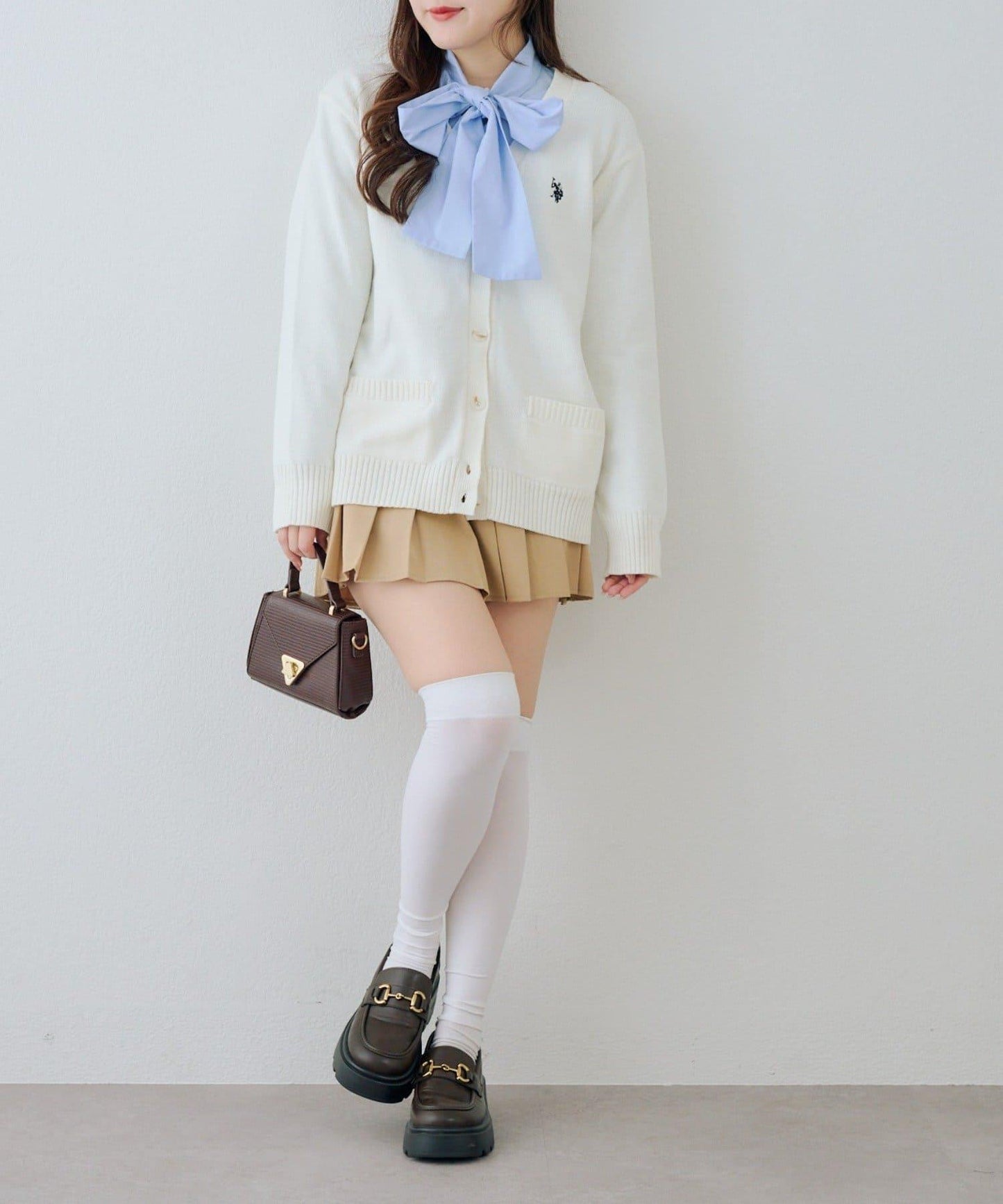 U.S. POLO ASSN. ×RMAF 學院風針織開衫