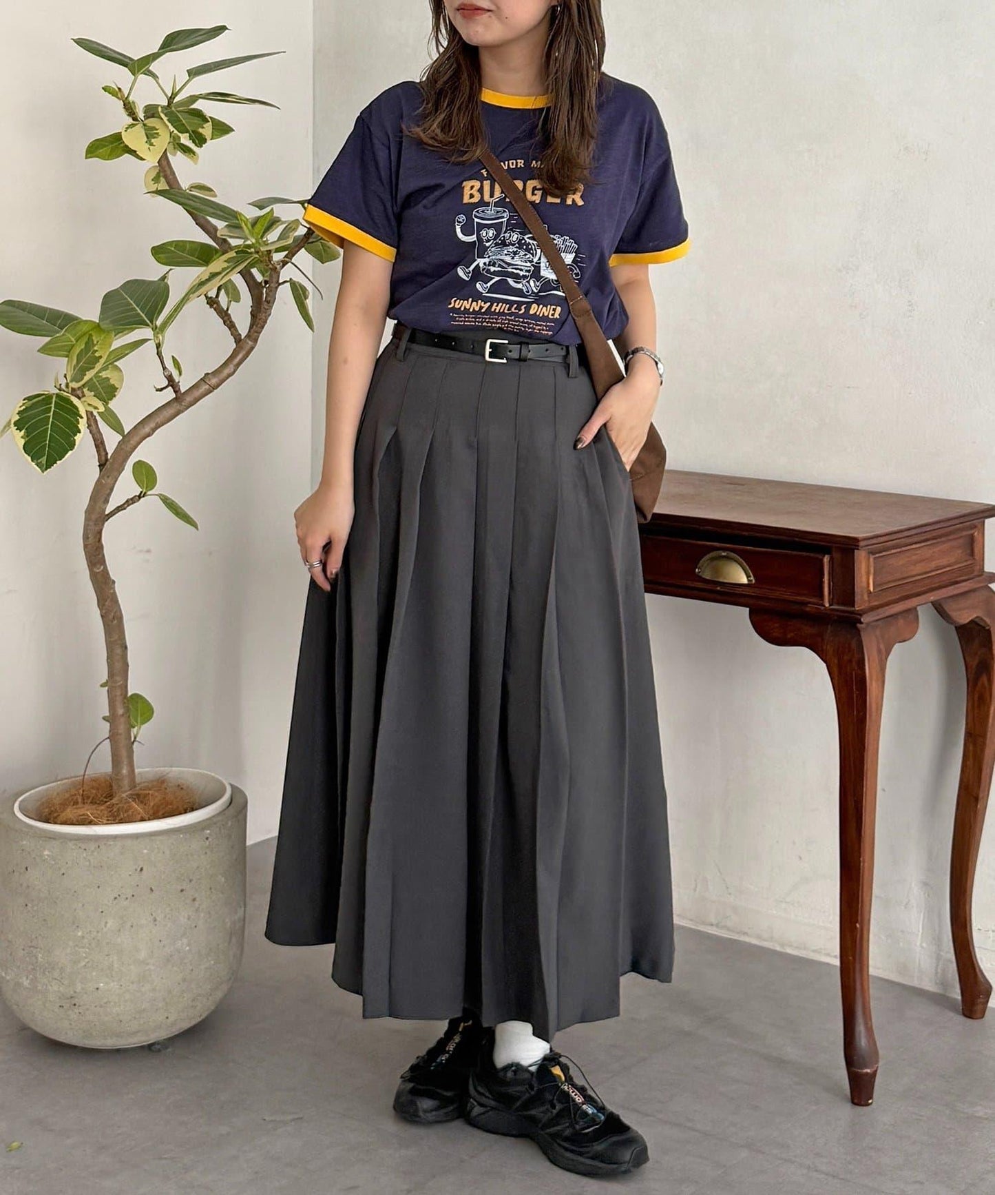 粗節撞色領 T恤