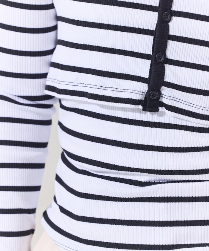 吊帶套裝 短款 羅紋 棉莫代爾 針織開衫