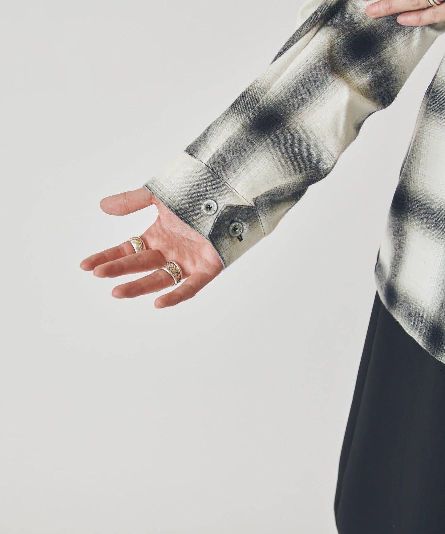 CHEMISE 立領 漸變 襯衫夾克