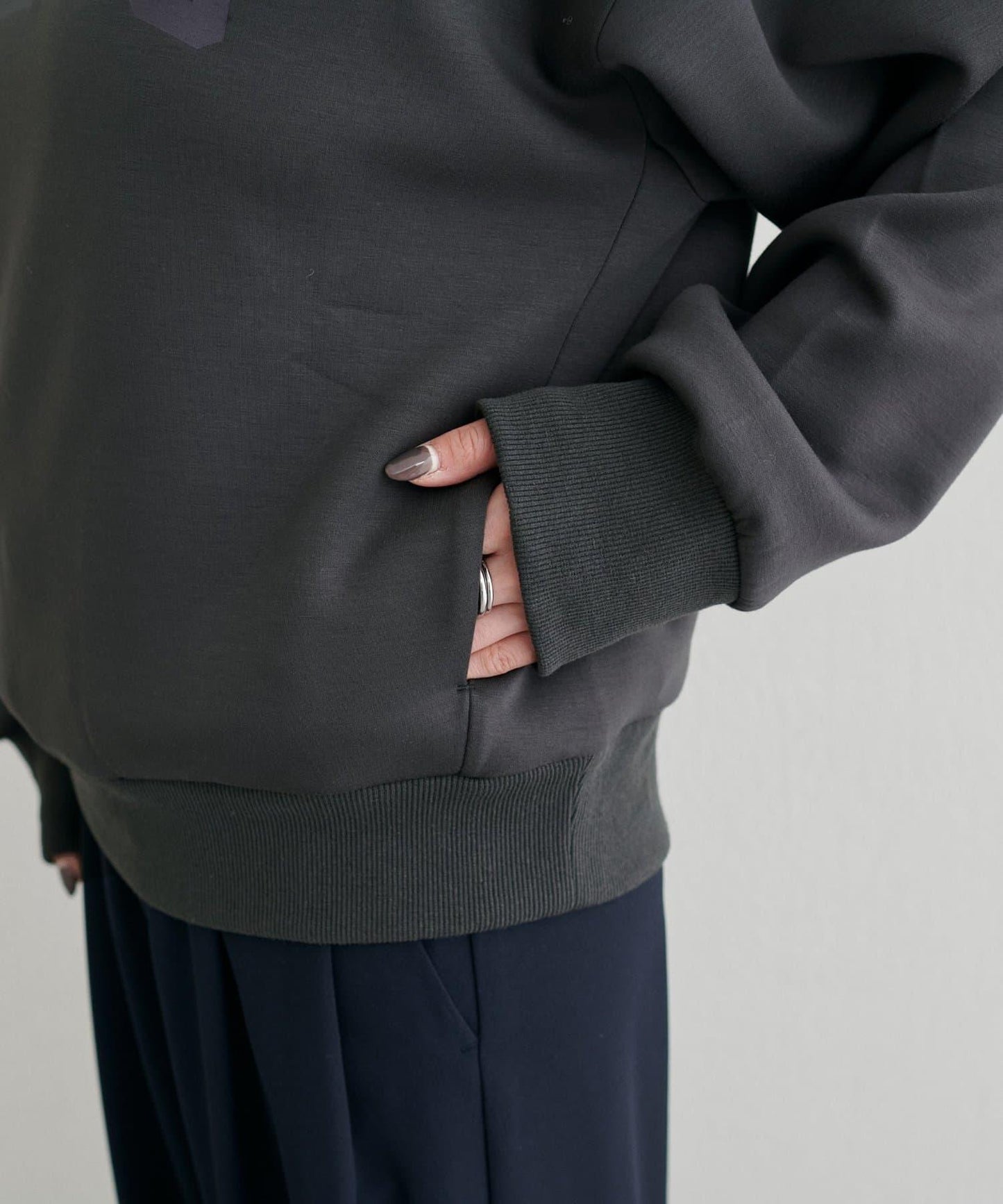 連帽 logo印花 空氣層 套頭上衣