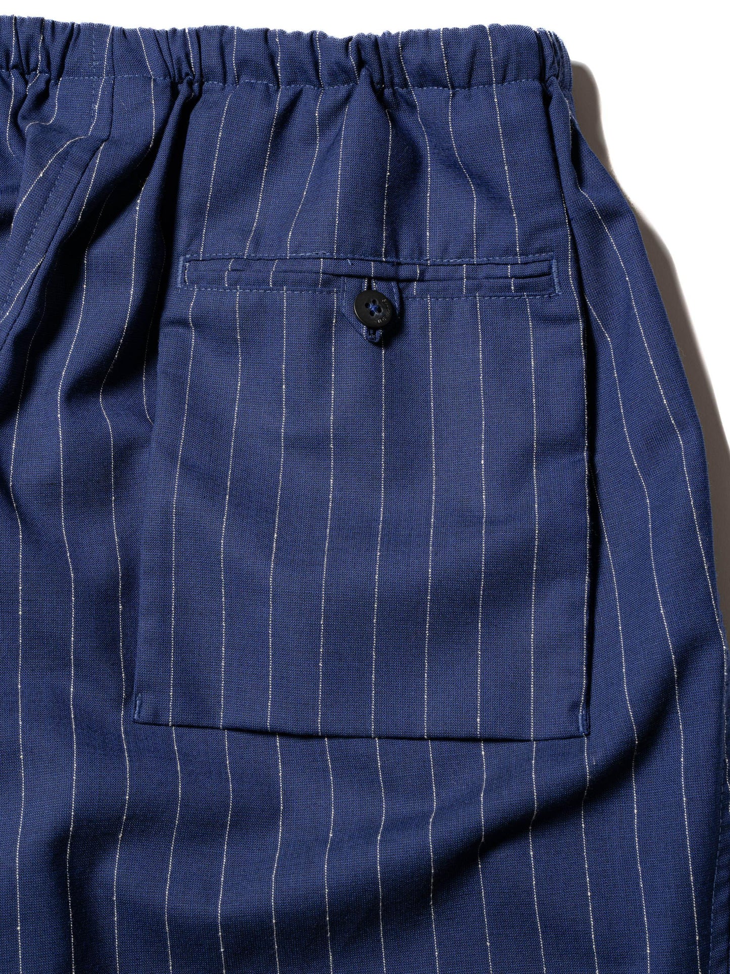 RESEARCHED EASY PANTS WOOL SATIN CHALK STRIPE 褲子