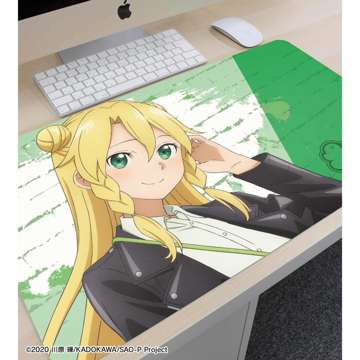 《刀劍神域》(刀劍神域) リーファ 多功能桌墊 ライダースジャケットver.