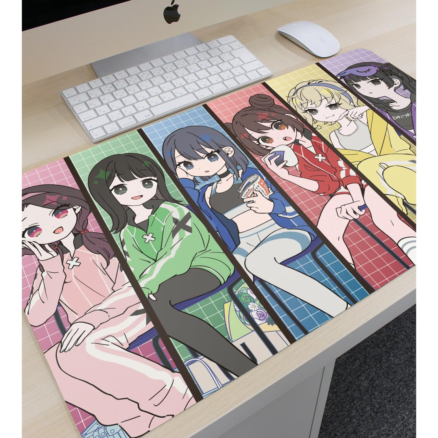 ネガティヴハッピィ 描き下ろし 集合 ネガティヴver. 多功能桌墊