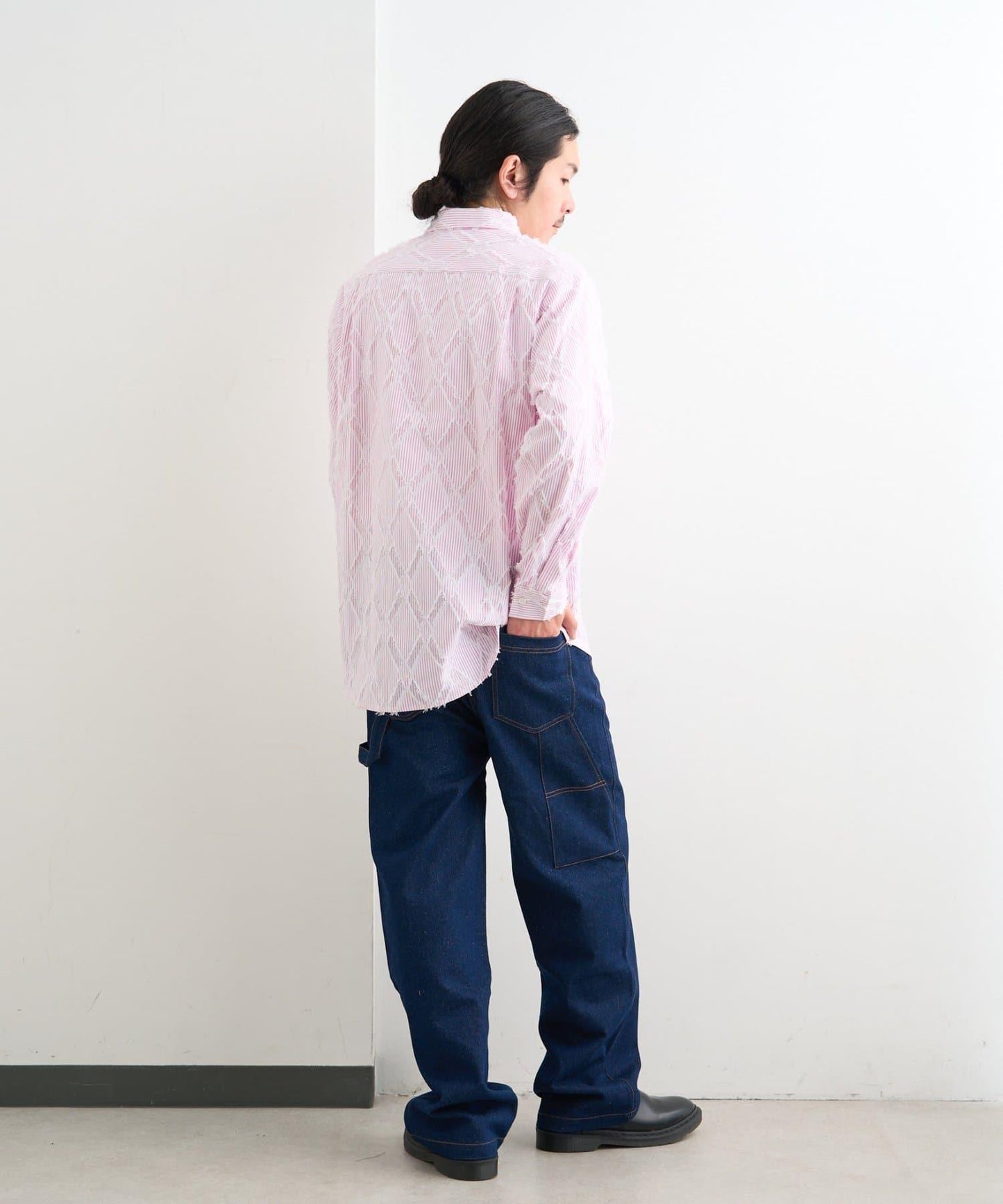 BM 條紋圓領襯衫