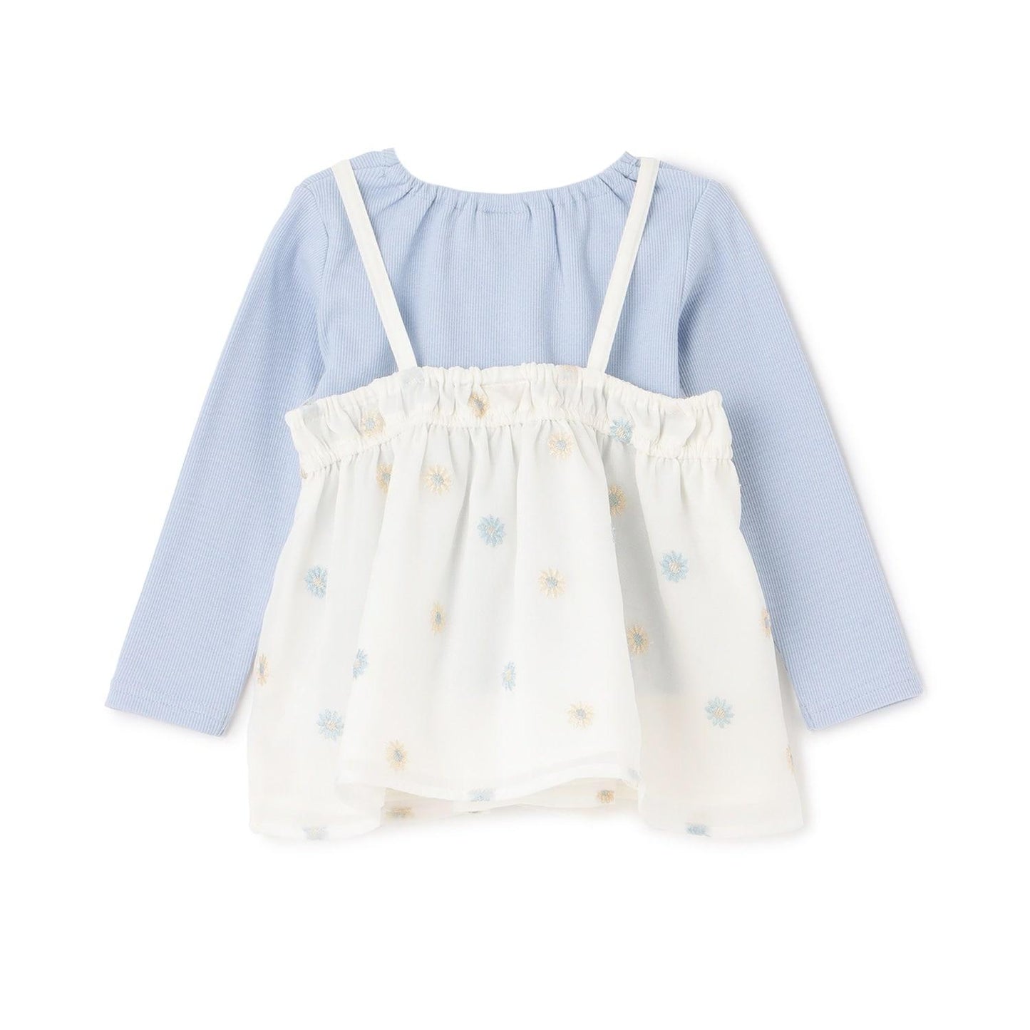 リンク 花刺繡寬鬆長款上衣套裝