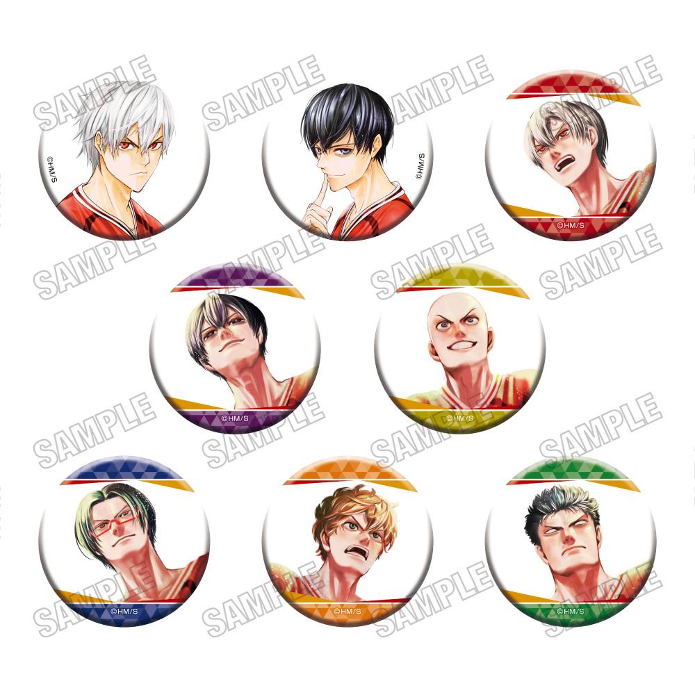 《灼熱卡巴迪》(灼熱卡巴迪) 徽章合集系列 完整套裝 8個入 缶バッジ