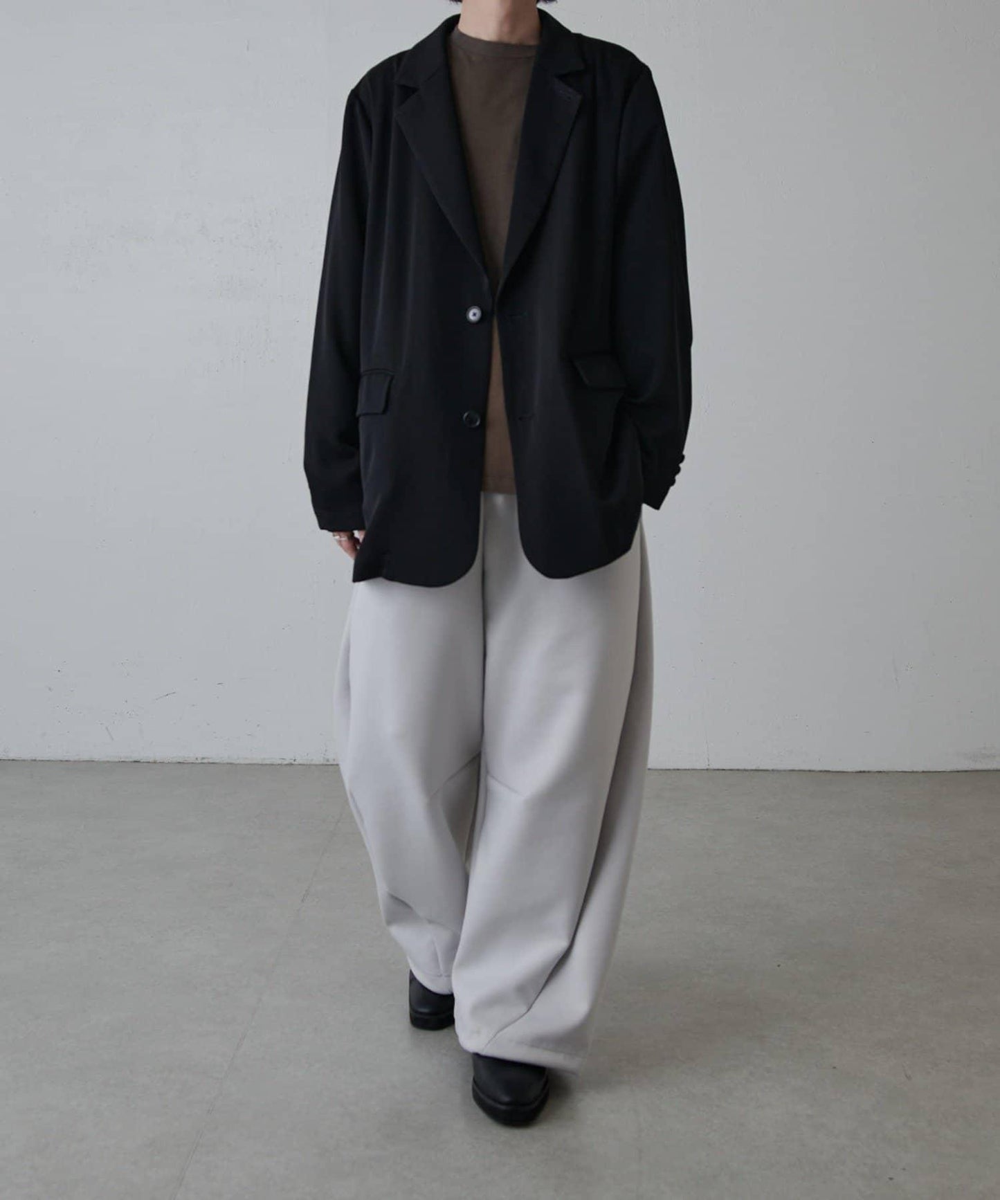 寬鬆法式斜紋外套