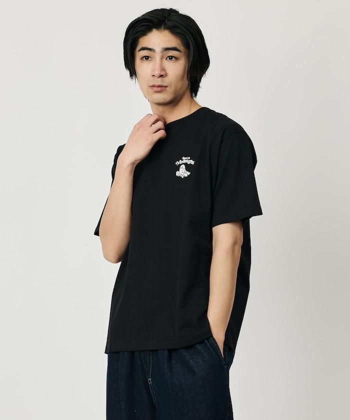 寬鬆版型 後背刺繡 圓領 T恤 Midnight