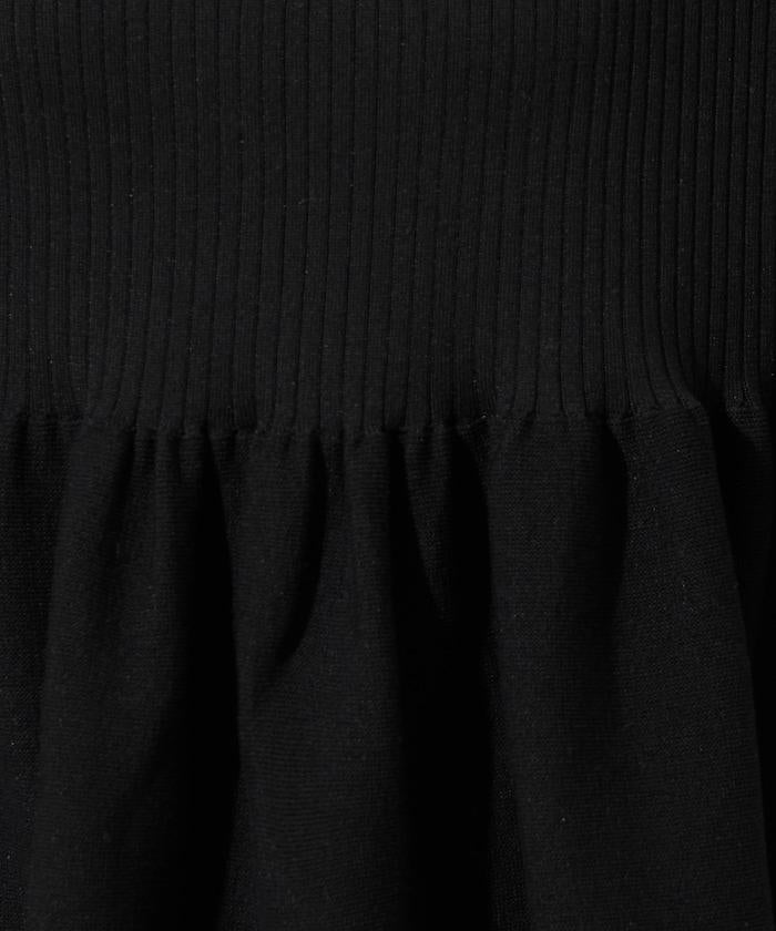 夏季針織短袖荷葉邊上衣