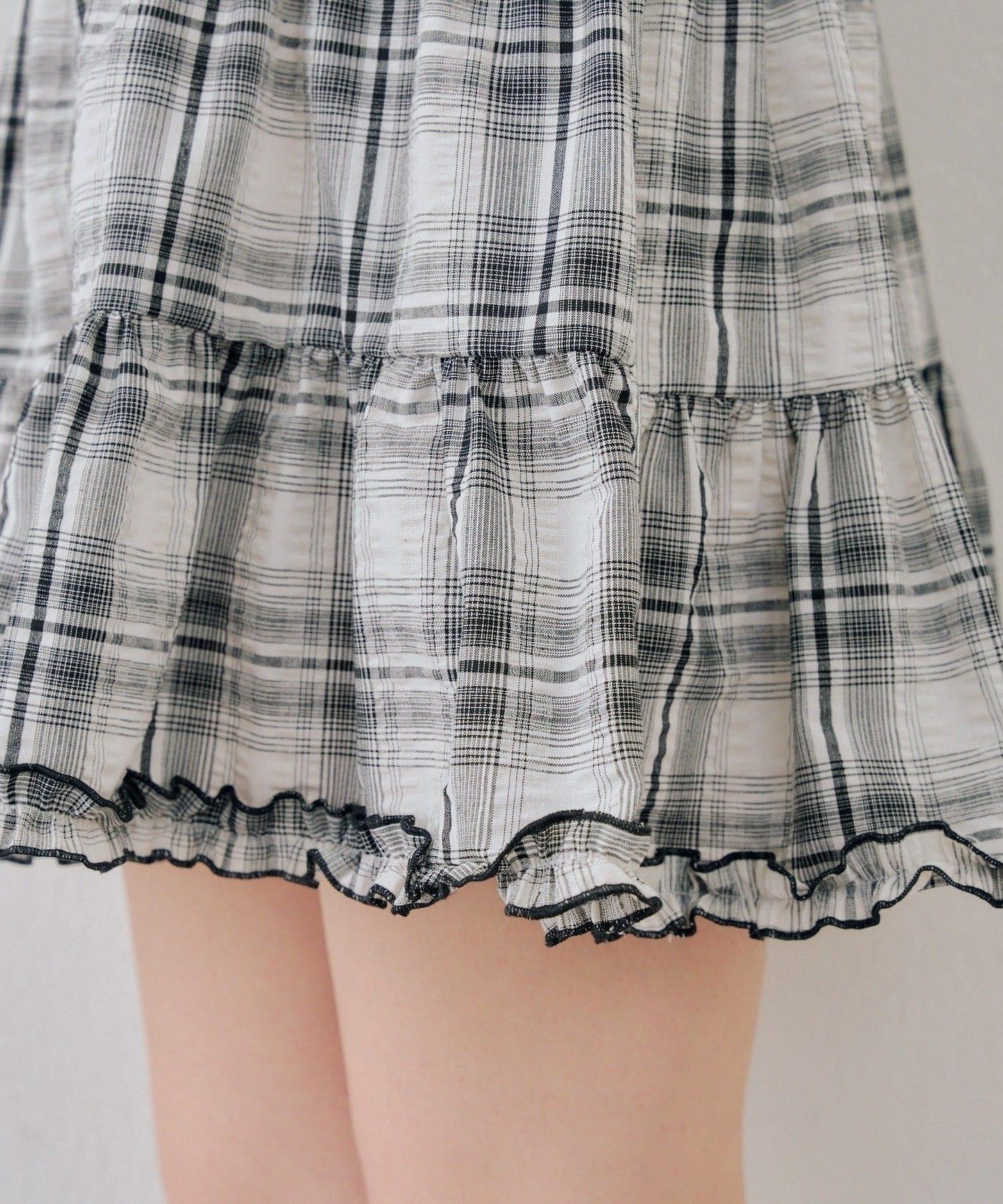 時尚層次感吊帶層疊連衣裙