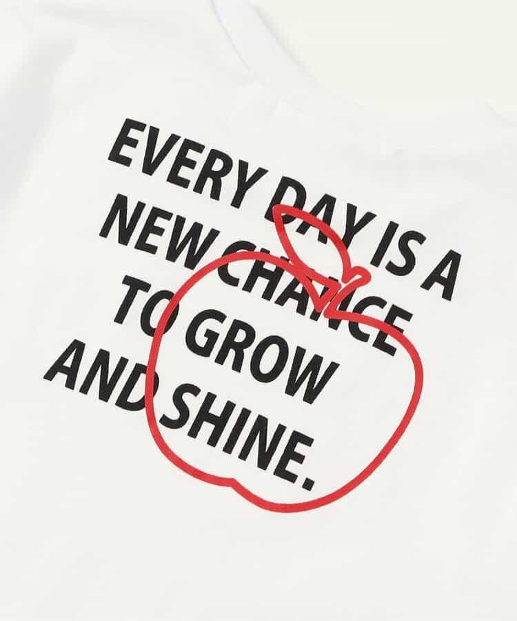 網絡限定 背部字母印花和霓虹圖案 T恤