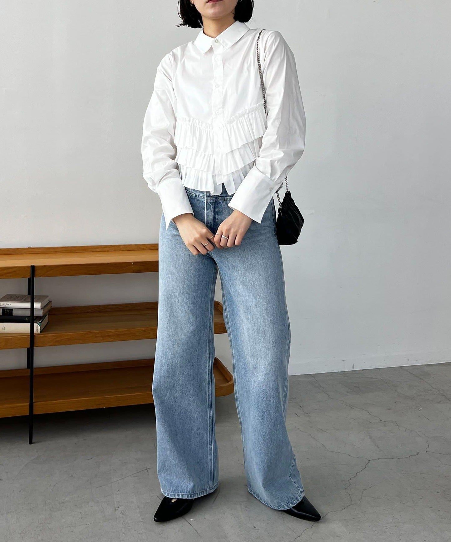 CAPRICIEUX LE'MAGE 下襬荷葉邊設計 襯衫