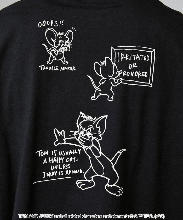 TOM AND JERRY(貓和老鼠) 圖案T恤