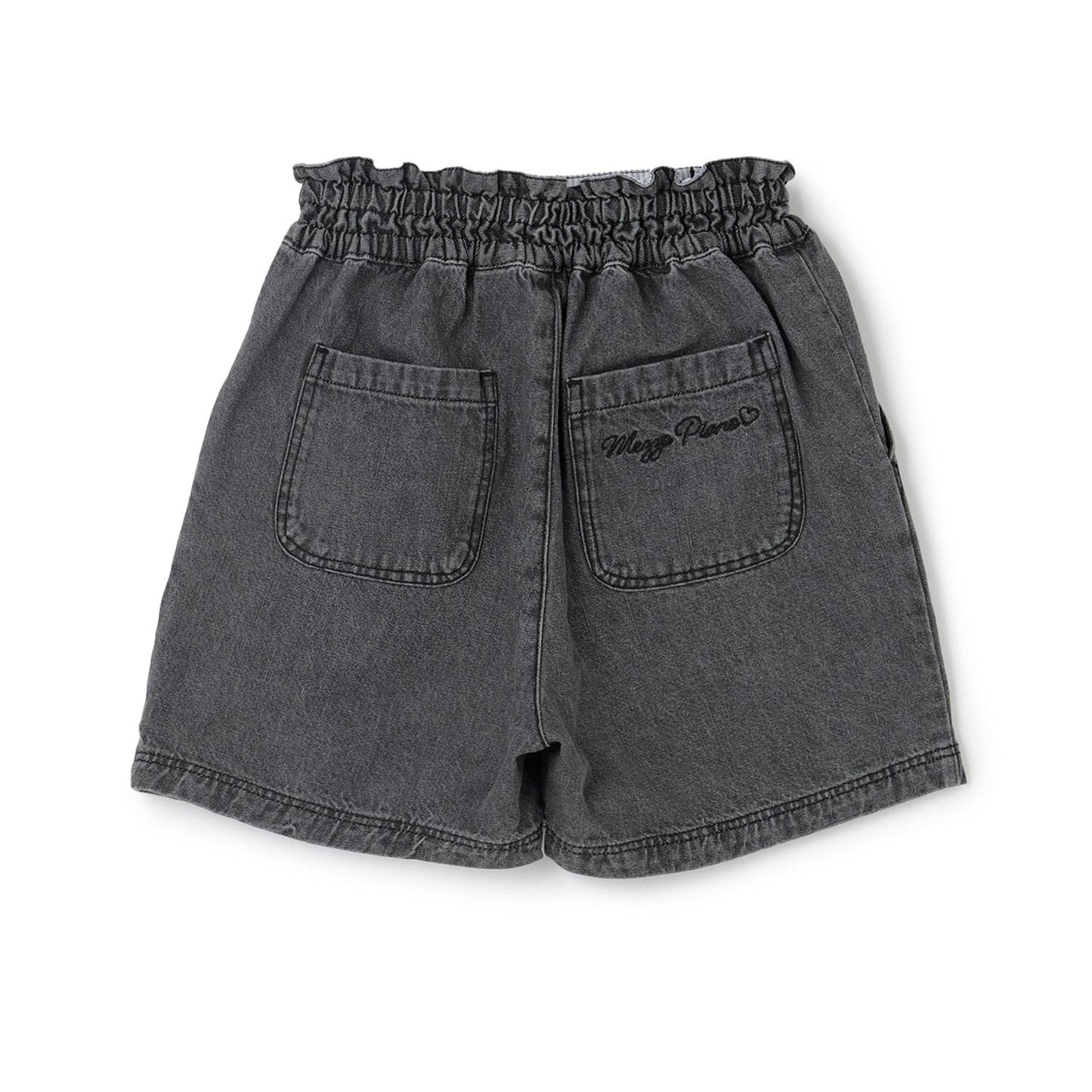 蝴蝶結刺繡水鑽短褲