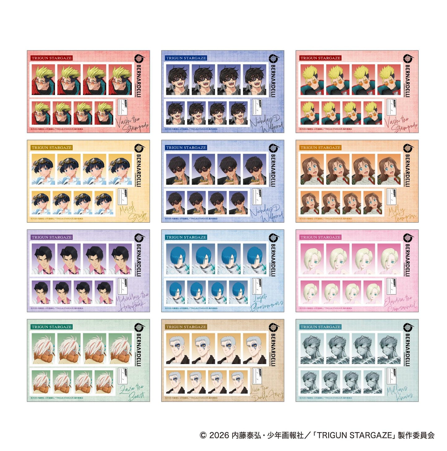 《槍神Trigun》 STARGAZE 證件照館系列 12包盒裝 交易寫真卡