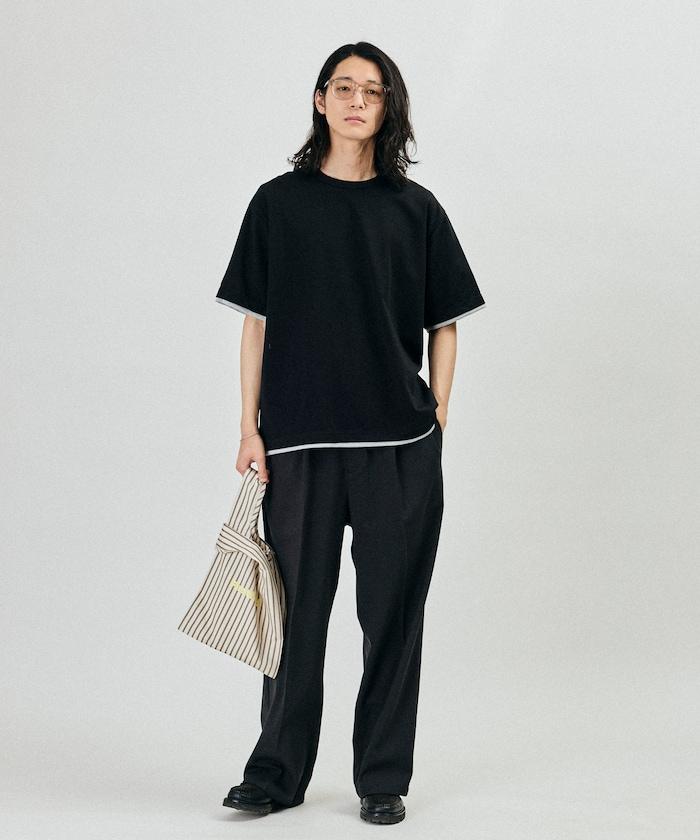 條紋印花帆布市集托特包