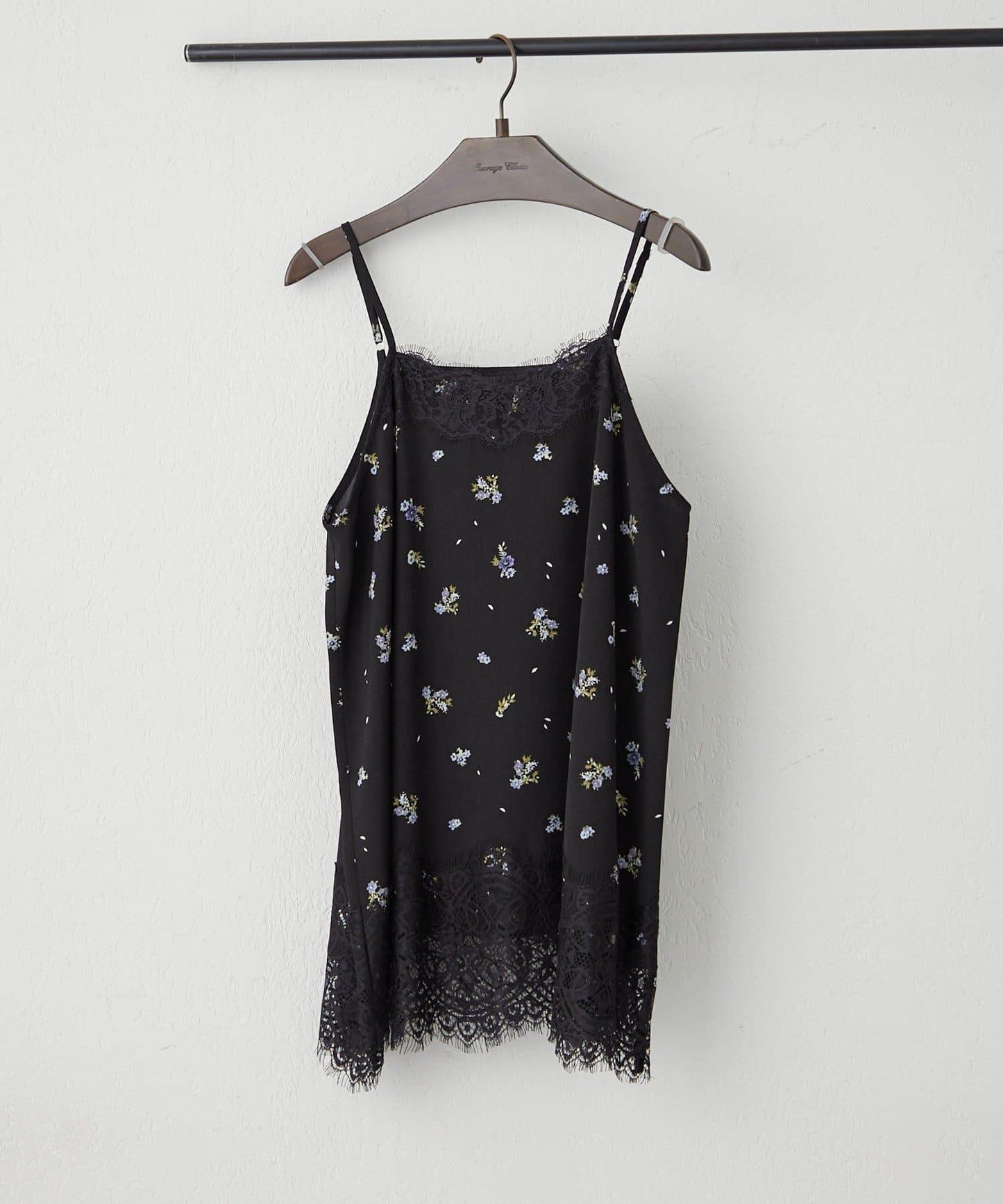 可選波點花卉圖案 蕾絲 吊帶長款上衣