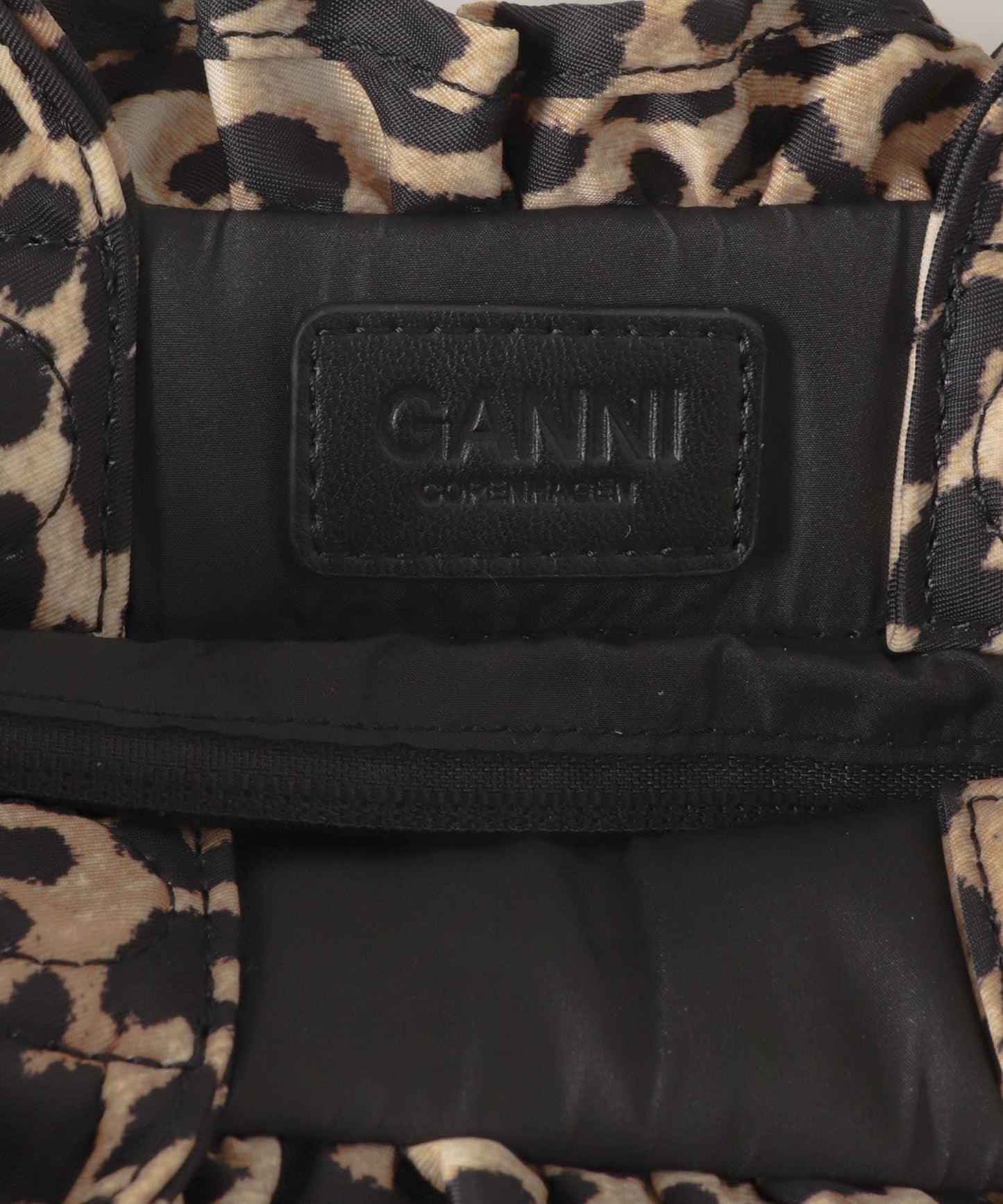 GANNI MINI SHOPPER 荷葉邊印花 手提包
