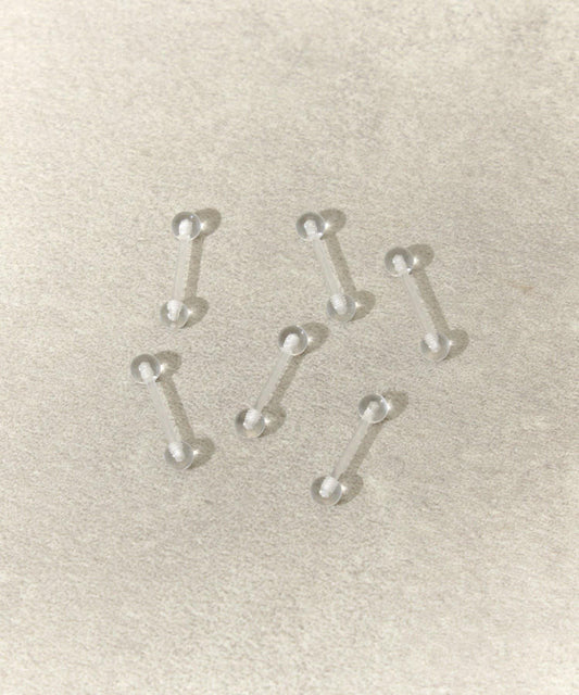 樹脂 穿刺耳環 (16G)