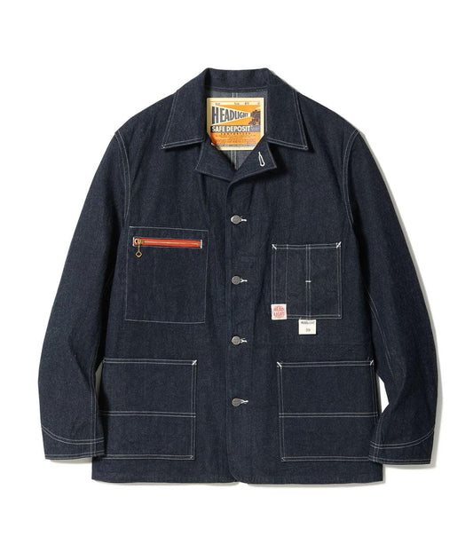 SUGAR CANE / Lot No. / HEADLIGHT 11oz 藍色牛仔工裝外套