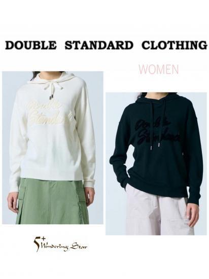 【DOUBLE STANDARD CLOTHING】標誌羊毛連帽衫(女款)【共2色】(0509-150-251)