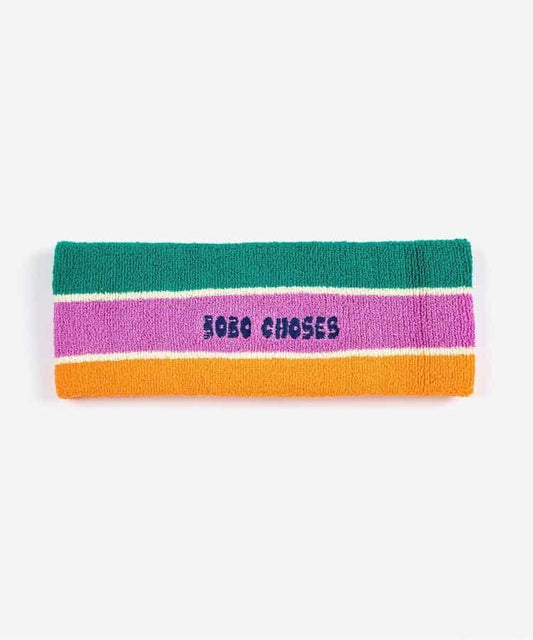 條紋毛巾布 兒童 髮帶 Striped terry headband