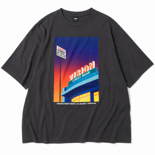復古商店插畫 T恤 CHARCOAL (CT6125CH)